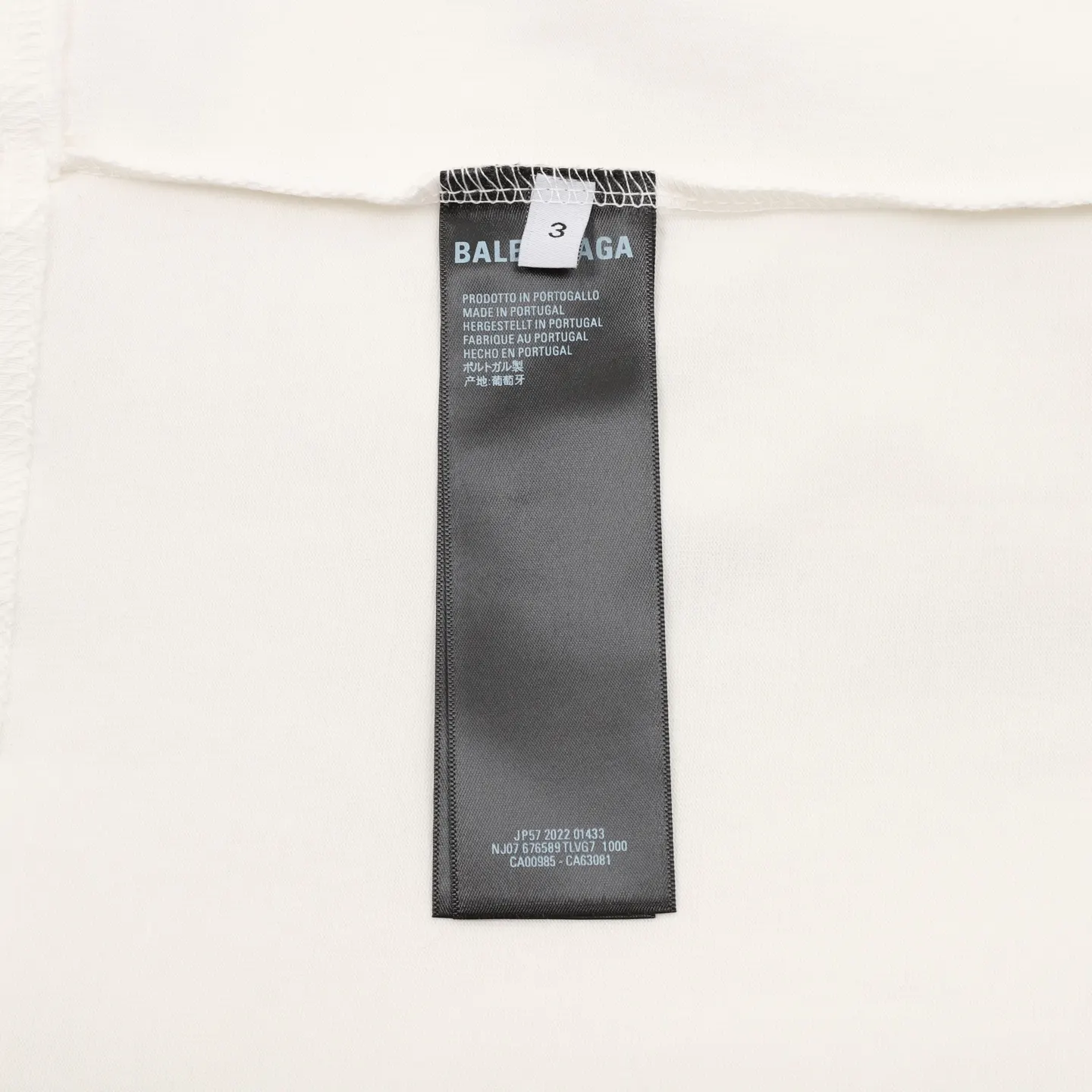 Balenciaga Black Short Sleeve T-Shirt Loose