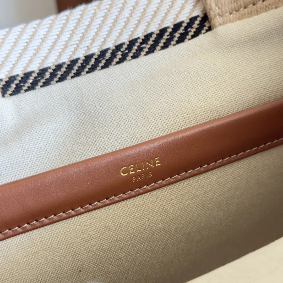 Celine 棕色 牛皮 托特包 大容量托特款