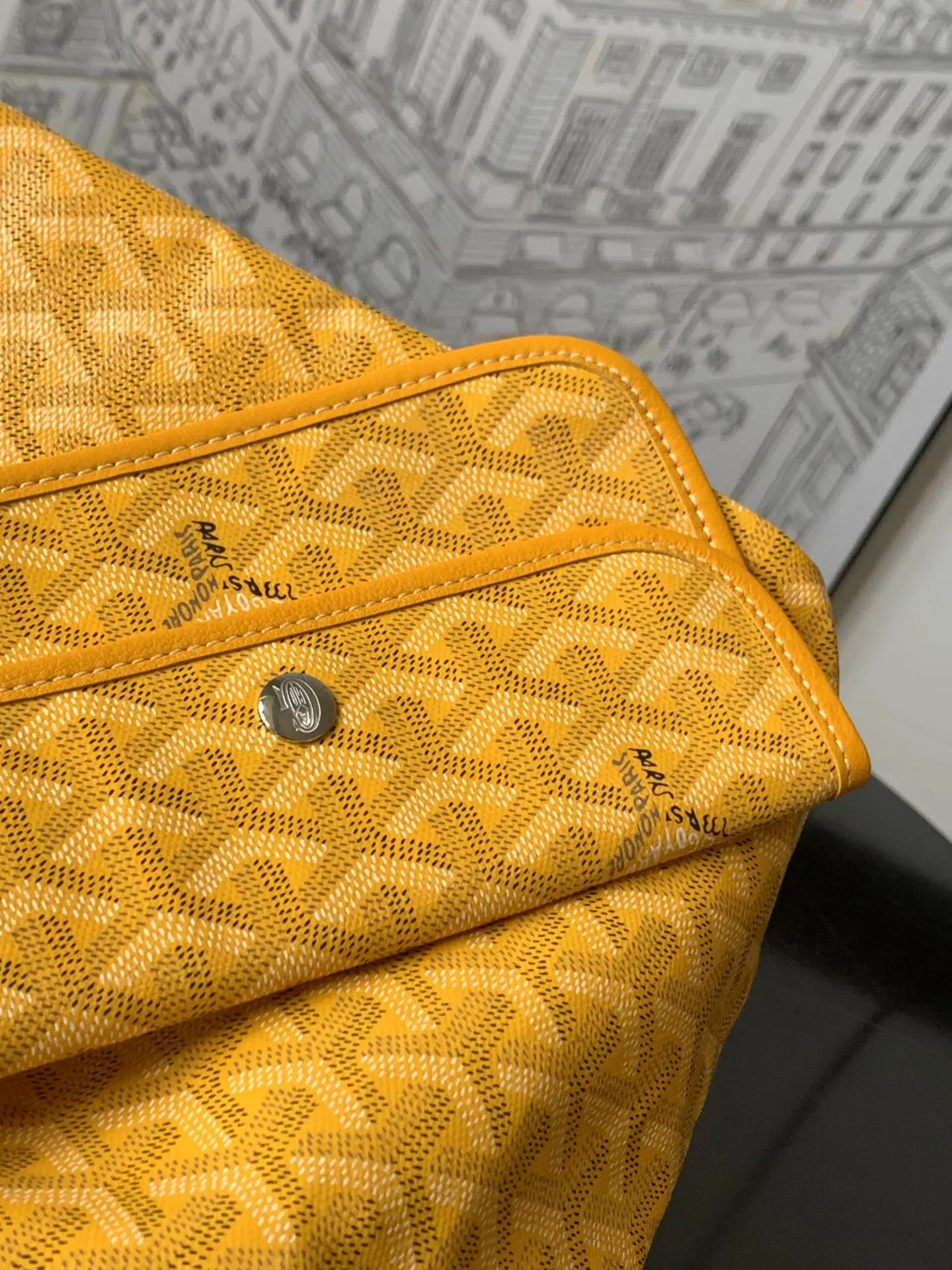 Goyard Hobo 黃色 腋下包 復古腋下背款