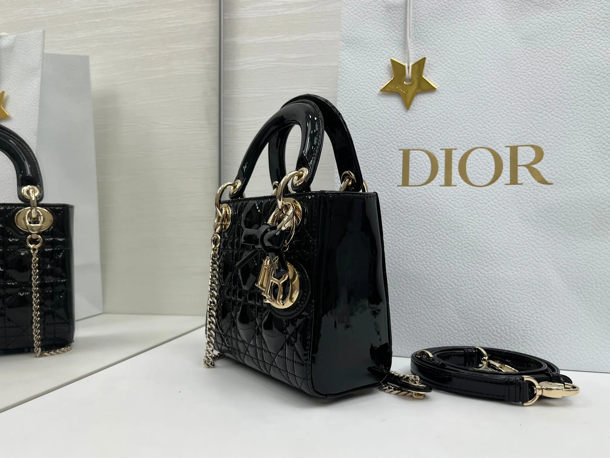 Dior Lady Dior Lady 手提包 黑色