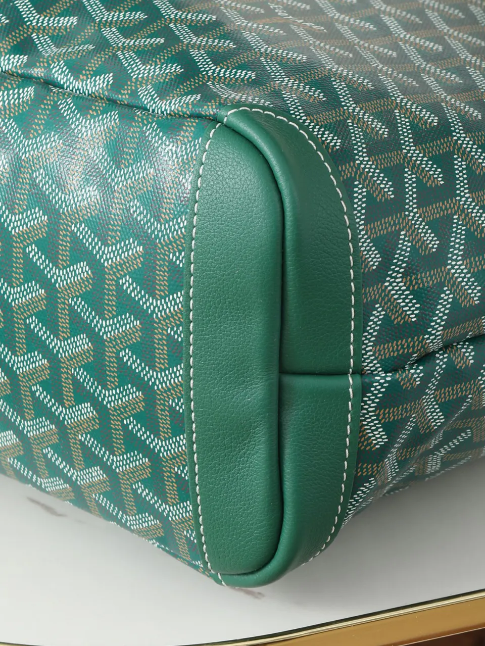 Goyard 绿色 皮革 托特包 大容量托特款