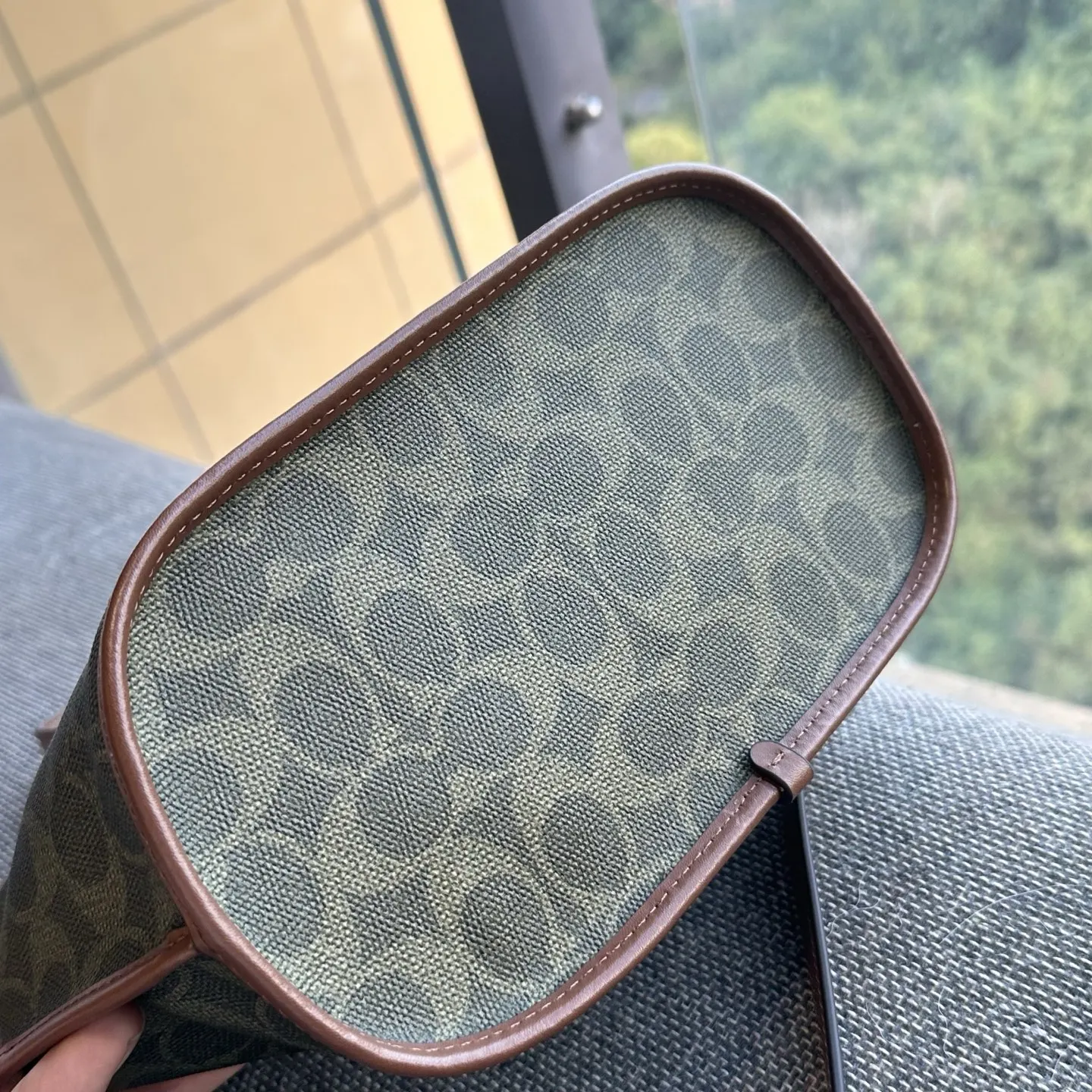 Coach 綠色 全套专 柜 厂价 托特包 大容量托特款