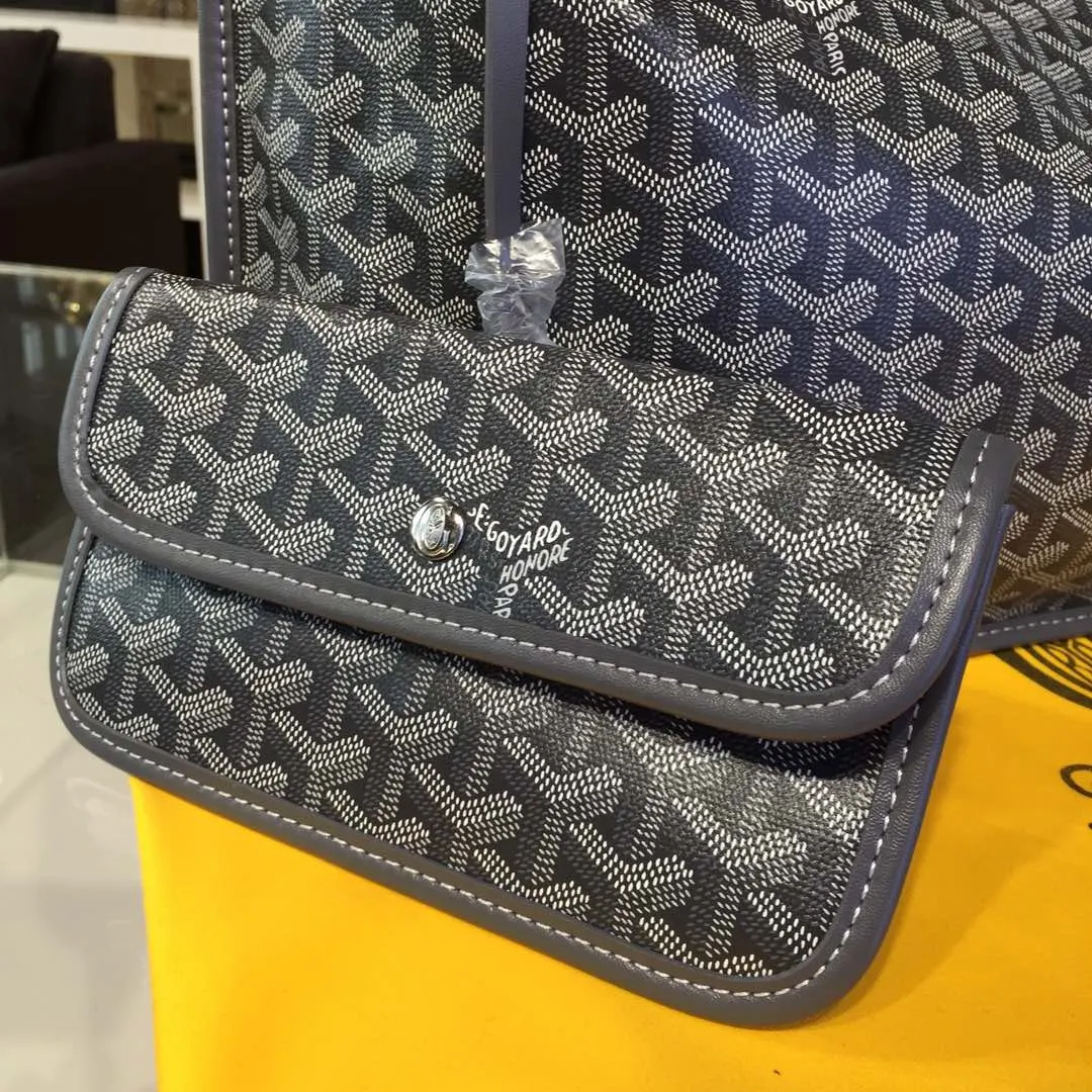 Goyard 戈雅 双面可用 充满法式优雅 订制Y字母涂鸦料 皮轻 旅行袋 大容量旅行款