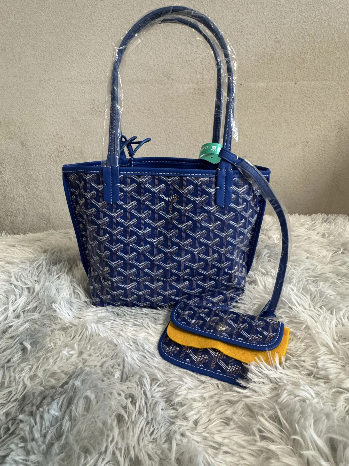 Blue Tote Bag Leather