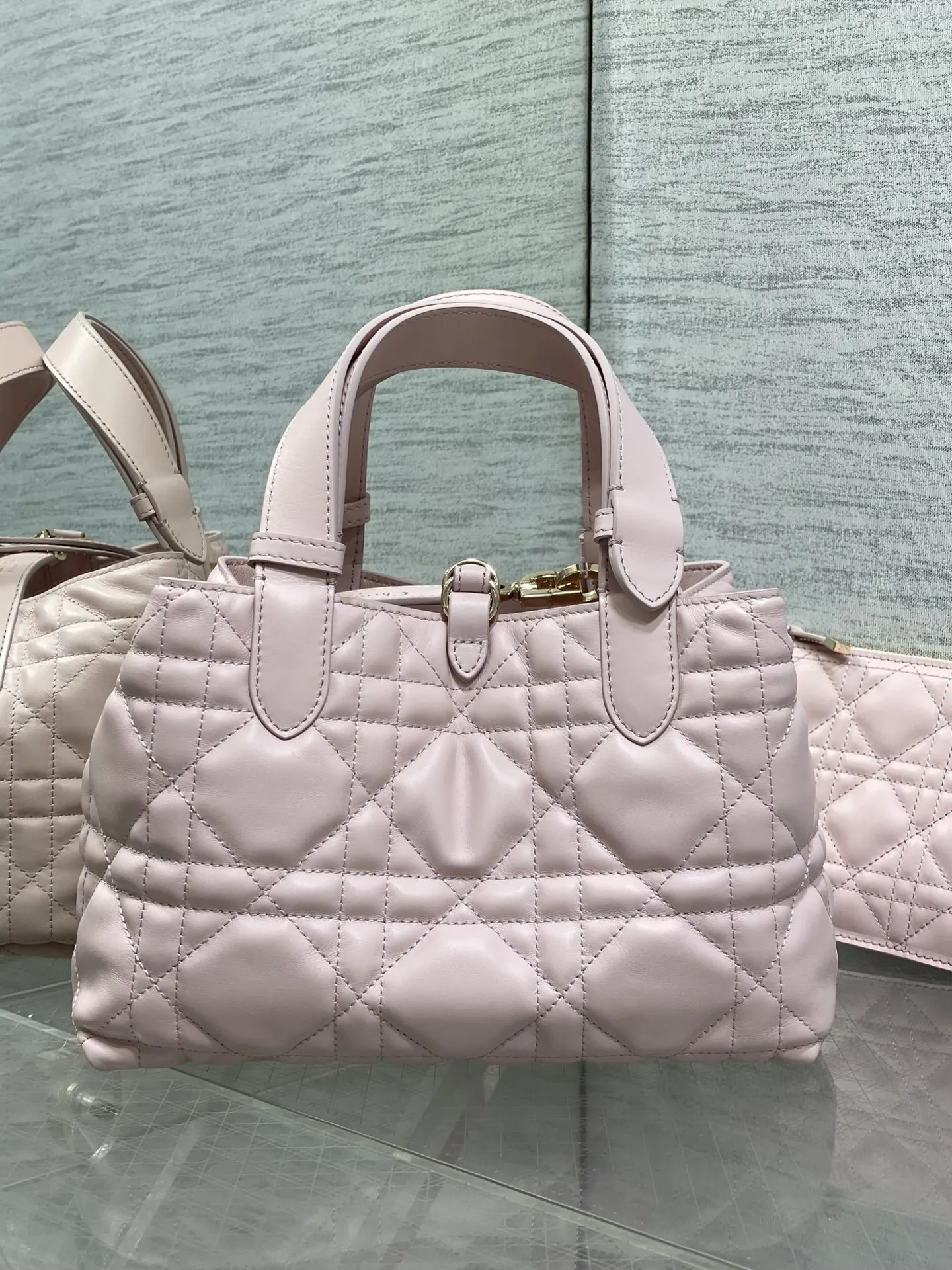 Dior Toujours 粉色小牛皮手袋 手提斜挎