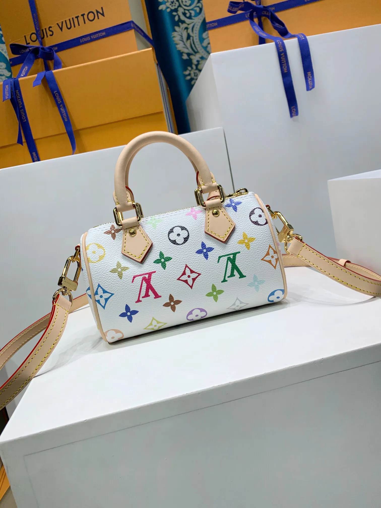 LV Speedy 牛皮 旅行袋 大容量旅行款