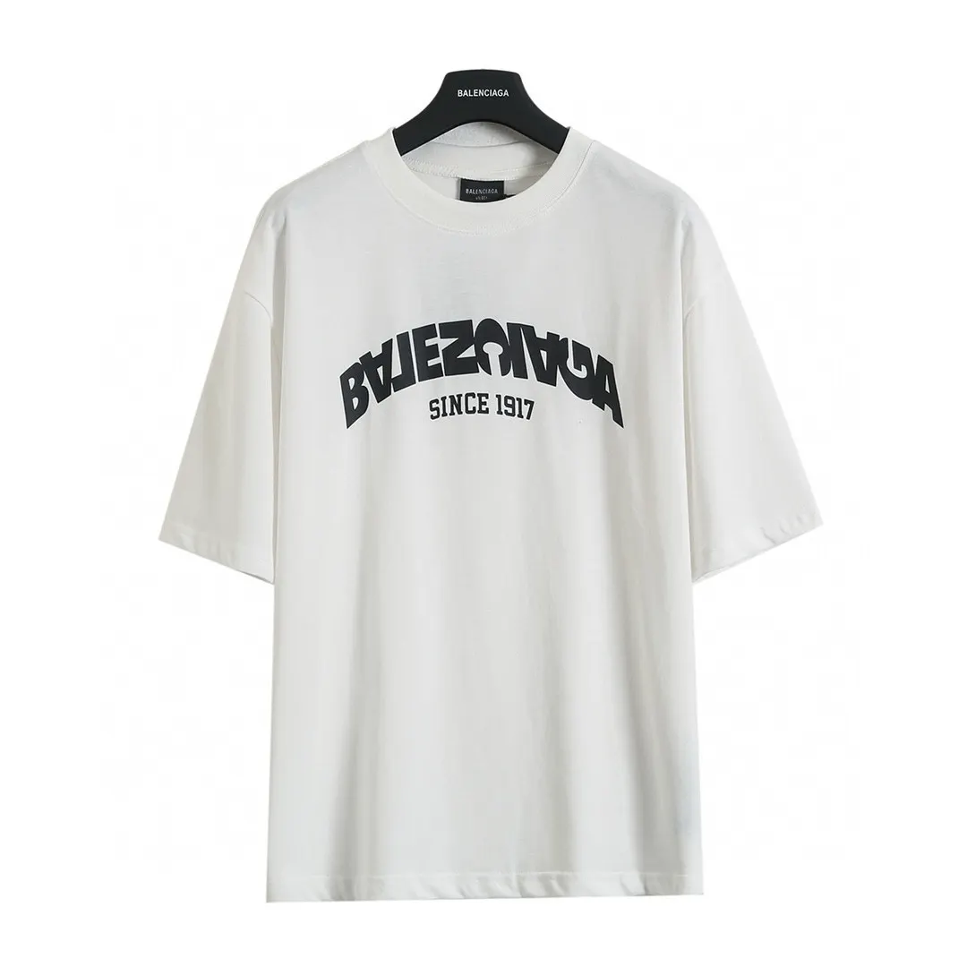 Balenciaga Blcg Black Cotton Short Sleeve T-Shirt Street