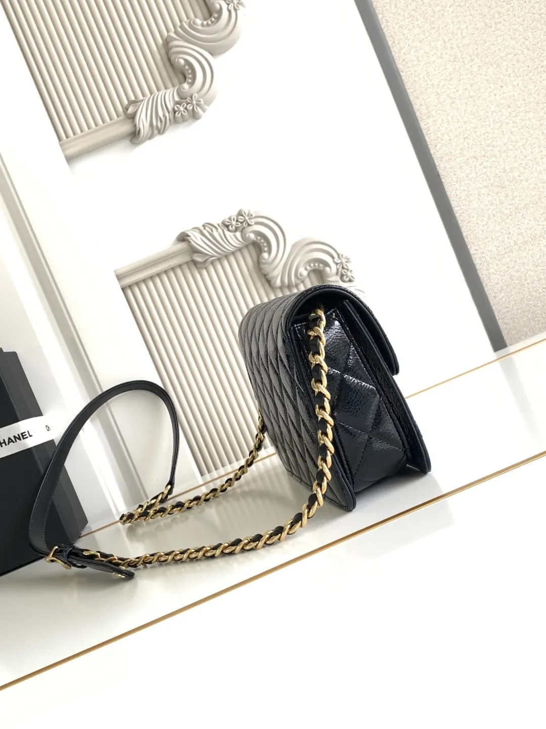 CHANEL 牛皮 腋下包 復古腋下背款