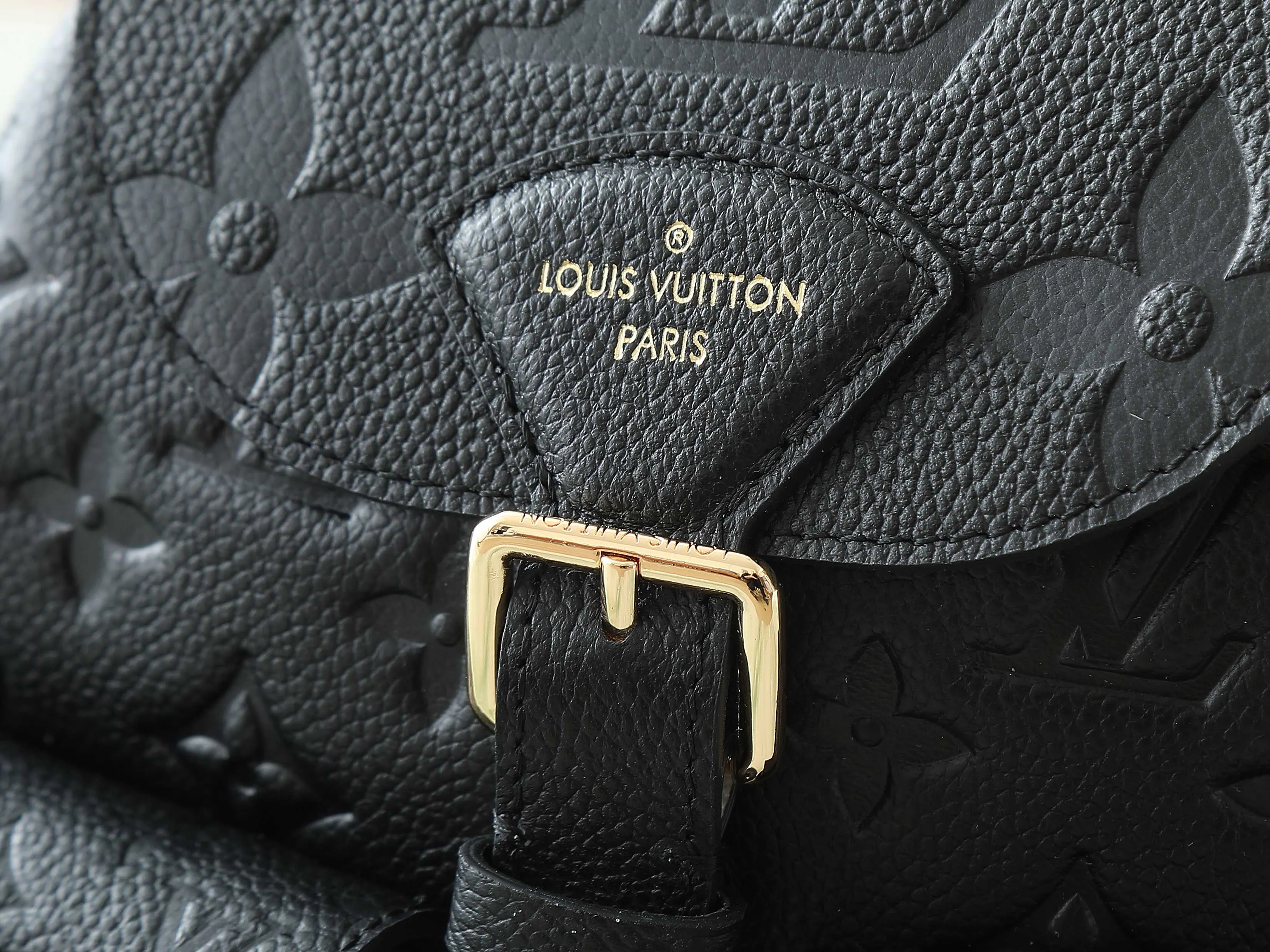 Black White Backpack Leather