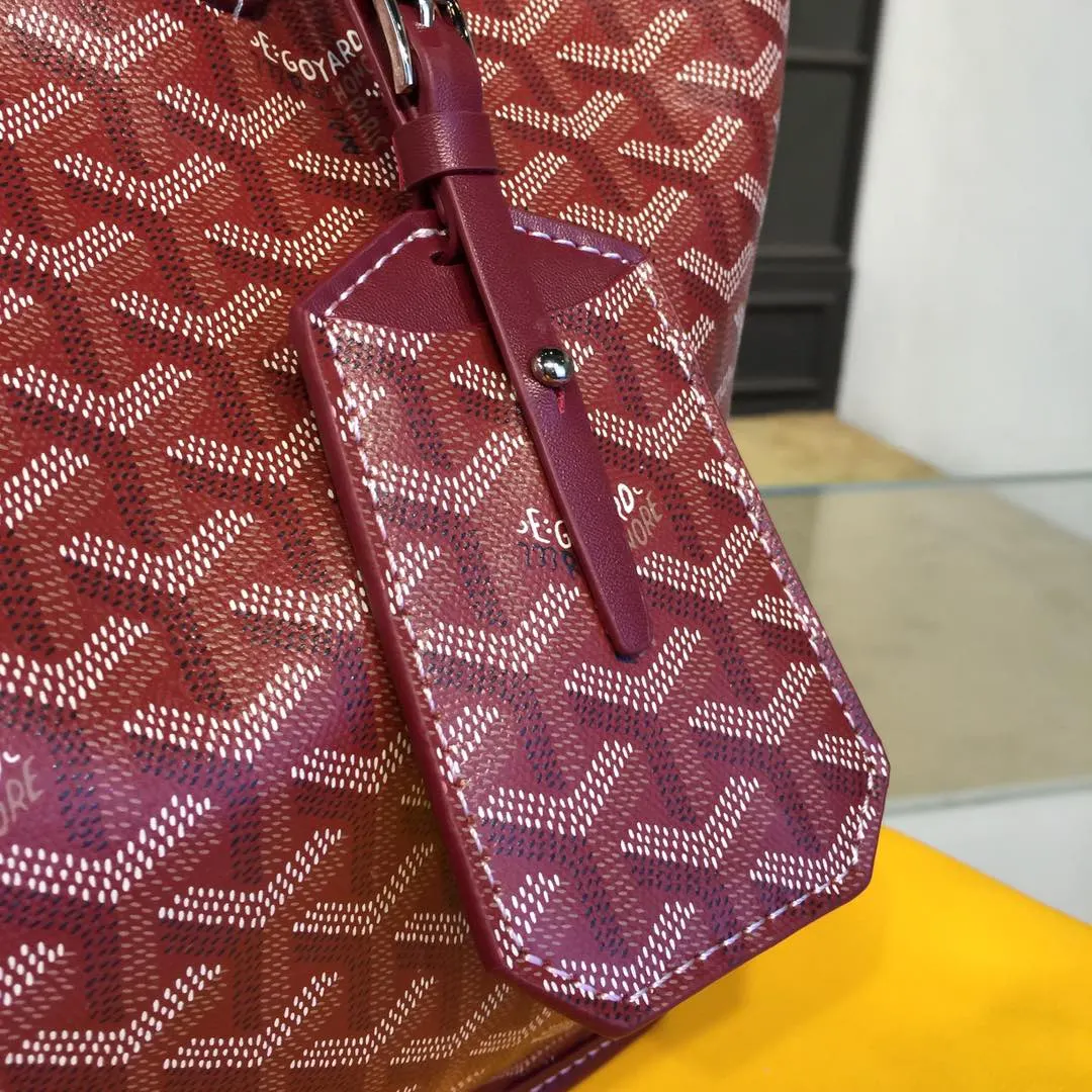 Goyard 戈雅 双面可用 充满法式优雅 订制Y字母涂鸦料 皮轻 旅行包 大容量旅行款