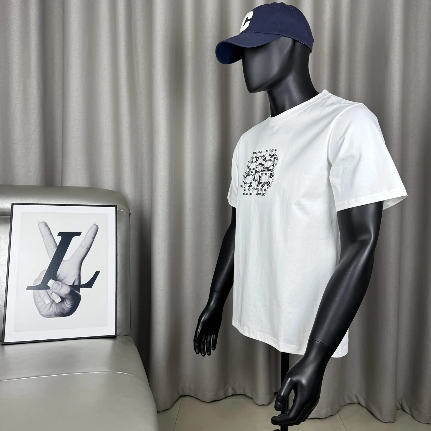 Balenciaga 黑色 純棉 Logo 短袖T恤(數字3) Balenciaga 黑色 純棉 Logo 短袖T恤(數字3)