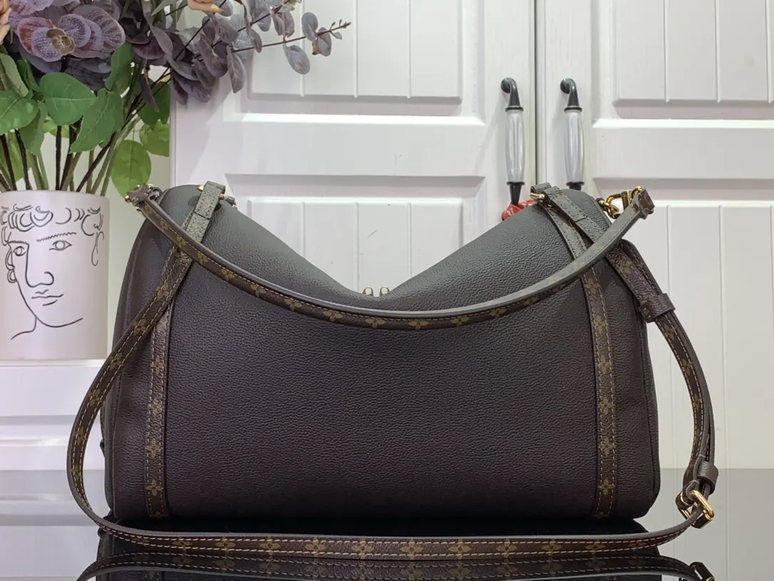 Brown Hobo Shoulder Bag Vintage Leather