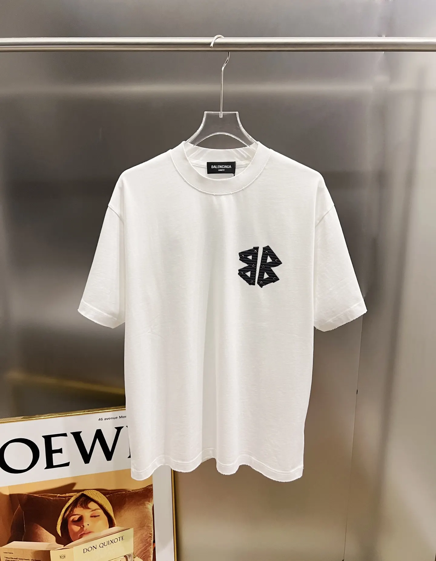 Balenciaga Black Logo Short Sleeve T-Shirt Loose