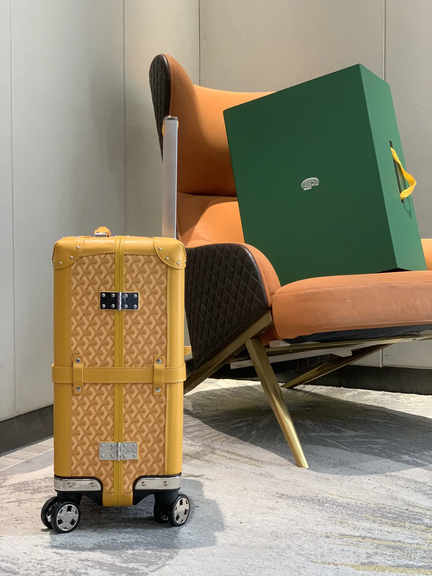Goyard 空白 承接定制自主品牌 档口摆版logo已 行李箱 旅行拉杆款 輕便出行款