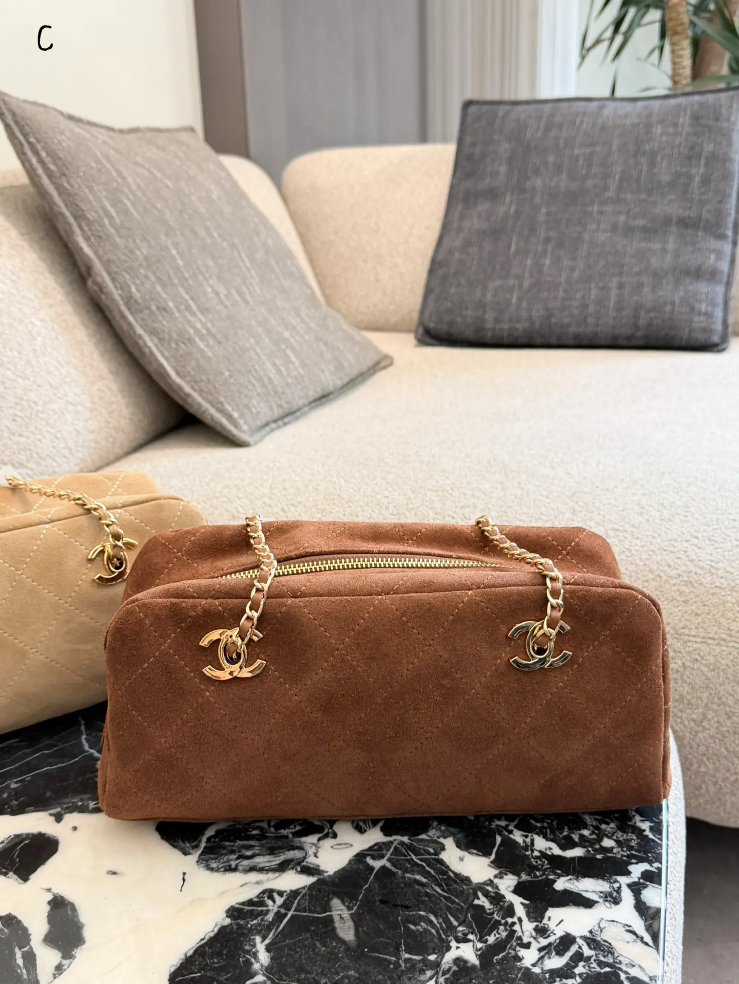Chanel Brown Chain Bag