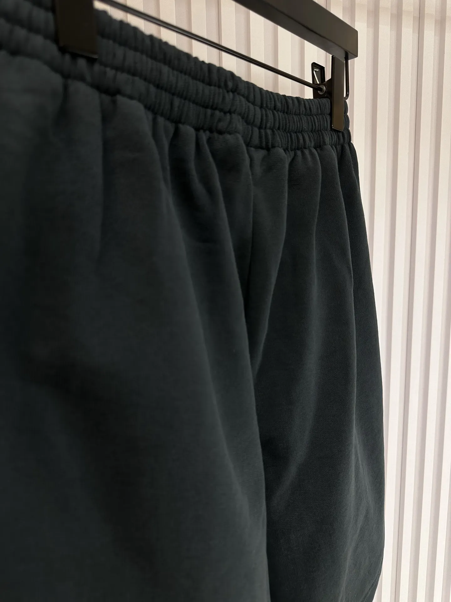 Balenciaga Black Cotton Shorts Loose
