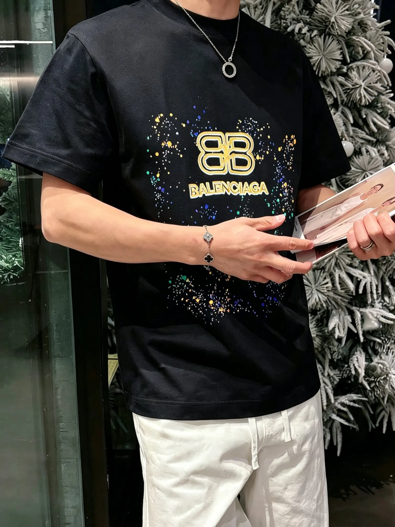 Balenciaga 2026春夏 Logo 字母 短袖T恤