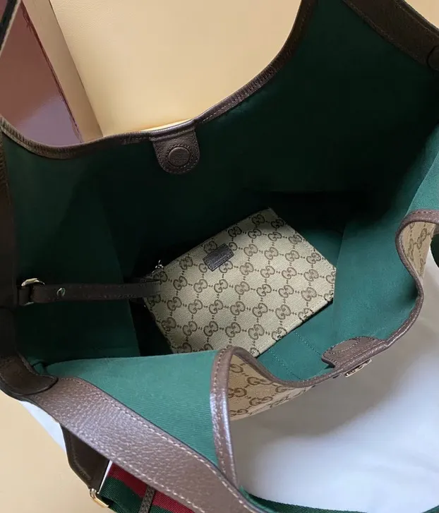 Gucci 帆布 Giglio托特包 ▫ 中号 ▫ 尺 大容量托特款
