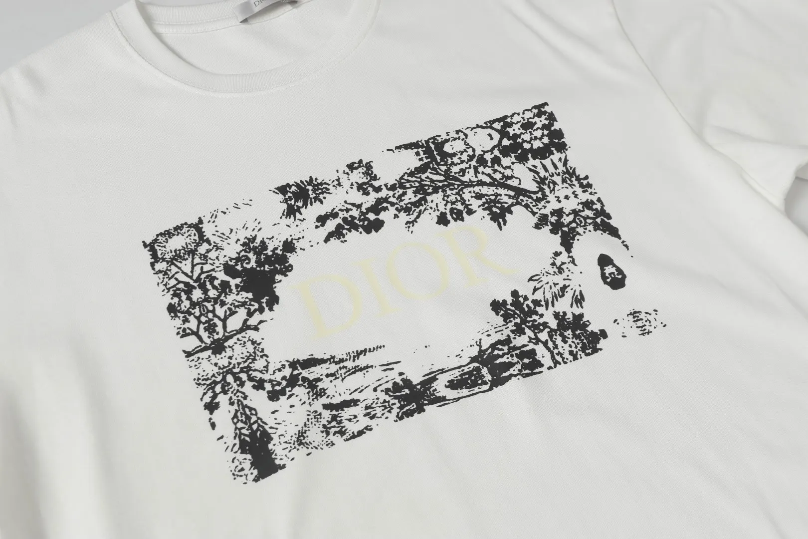 Dior White Square Print T-Shirt Minimal Image 6 Dior White Square Print T-Shirt Minimal Image 6