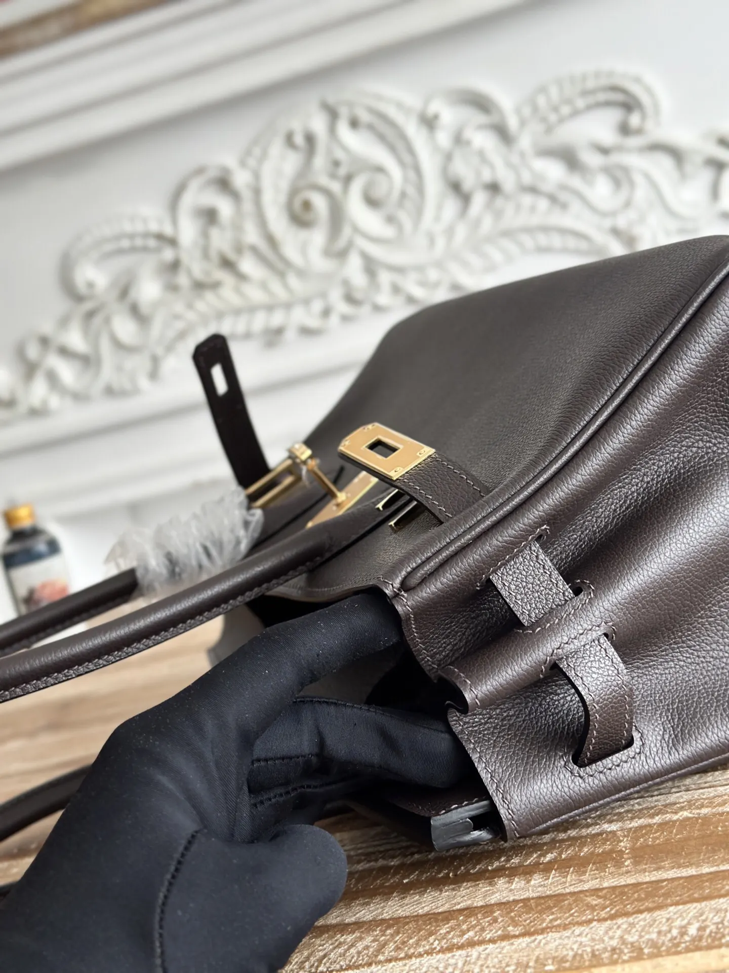 Hermès Birkin 乌木色 单肩包 29cm
