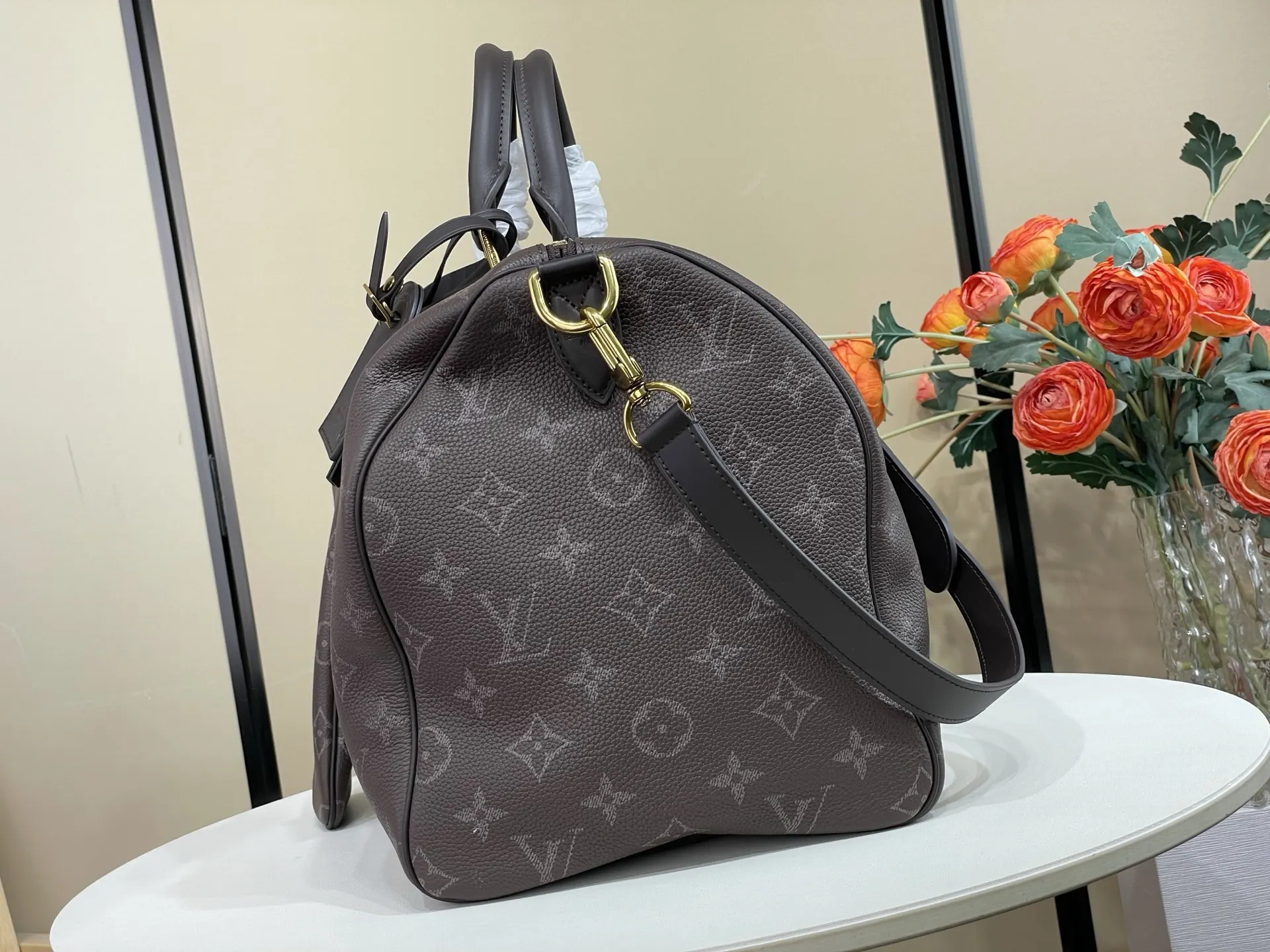 Speedy 牛皮 旅行包 大容量旅行款