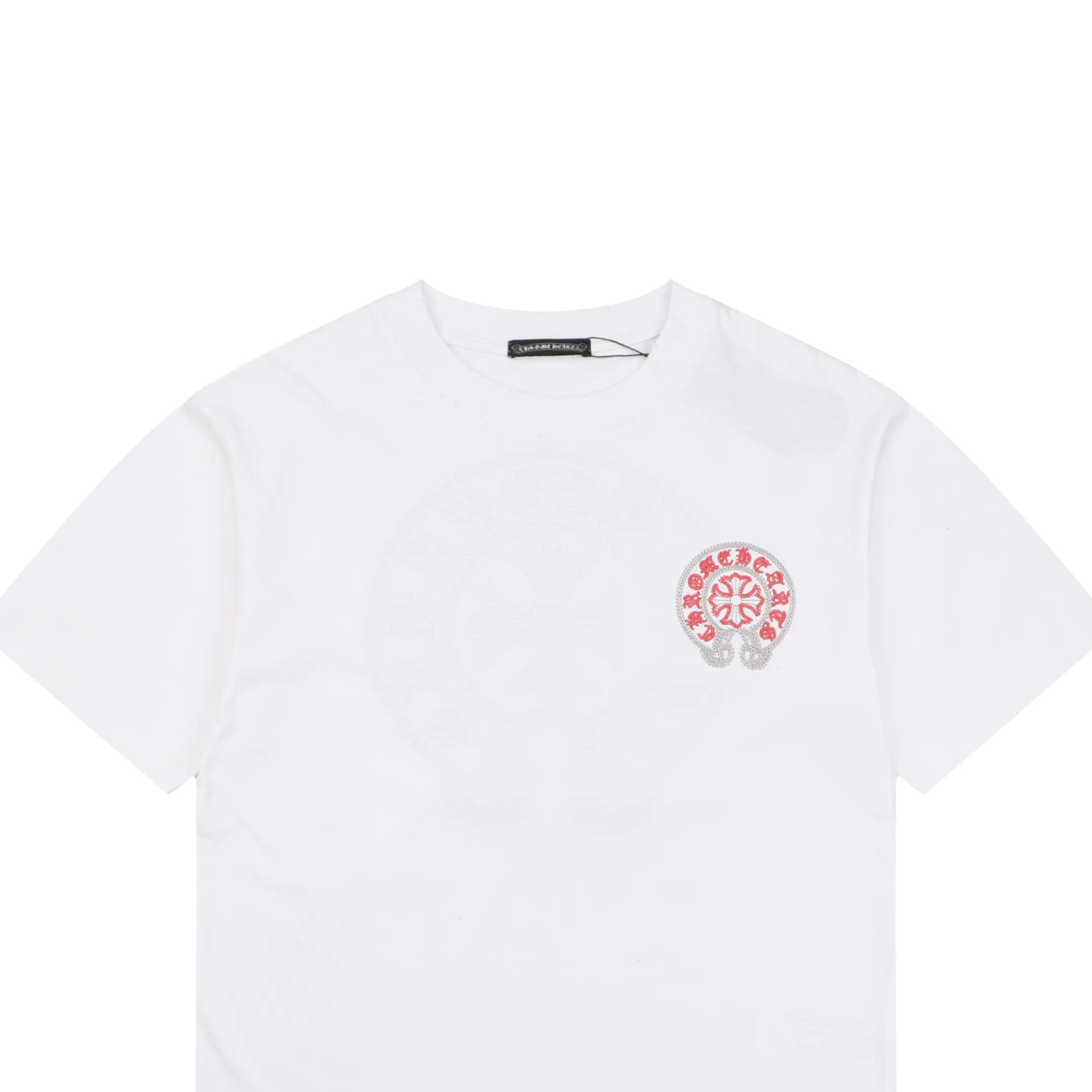 Chrome Hearts 刺繡 水洗 短袖T恤 日常百搭款(數字4) Chrome Hearts 刺繡 水洗 短袖T恤 日常百搭款(數字4)