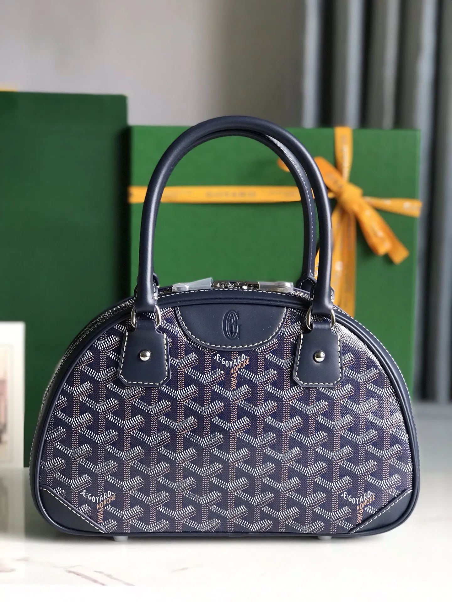 Goyard 老花 牛皮 手提包 通勤手提款
