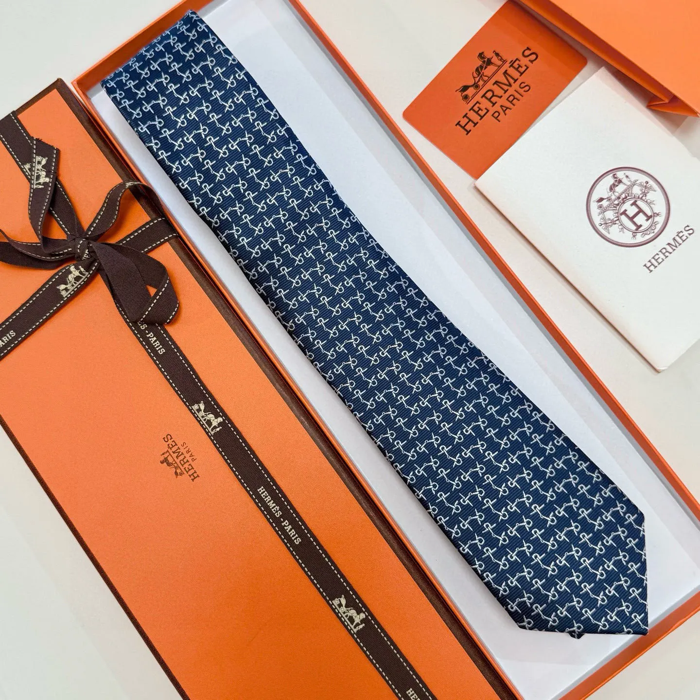 Hermes 领带 精致配饰款