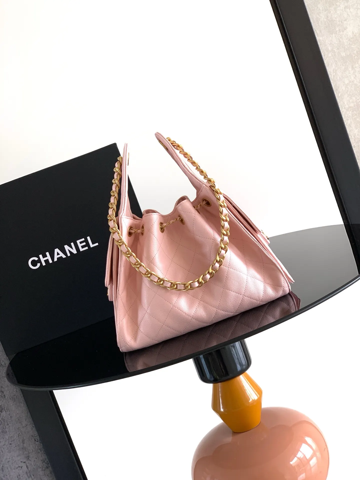 CHANEL Hobo 牛皮 腋下包 復古腋下背款