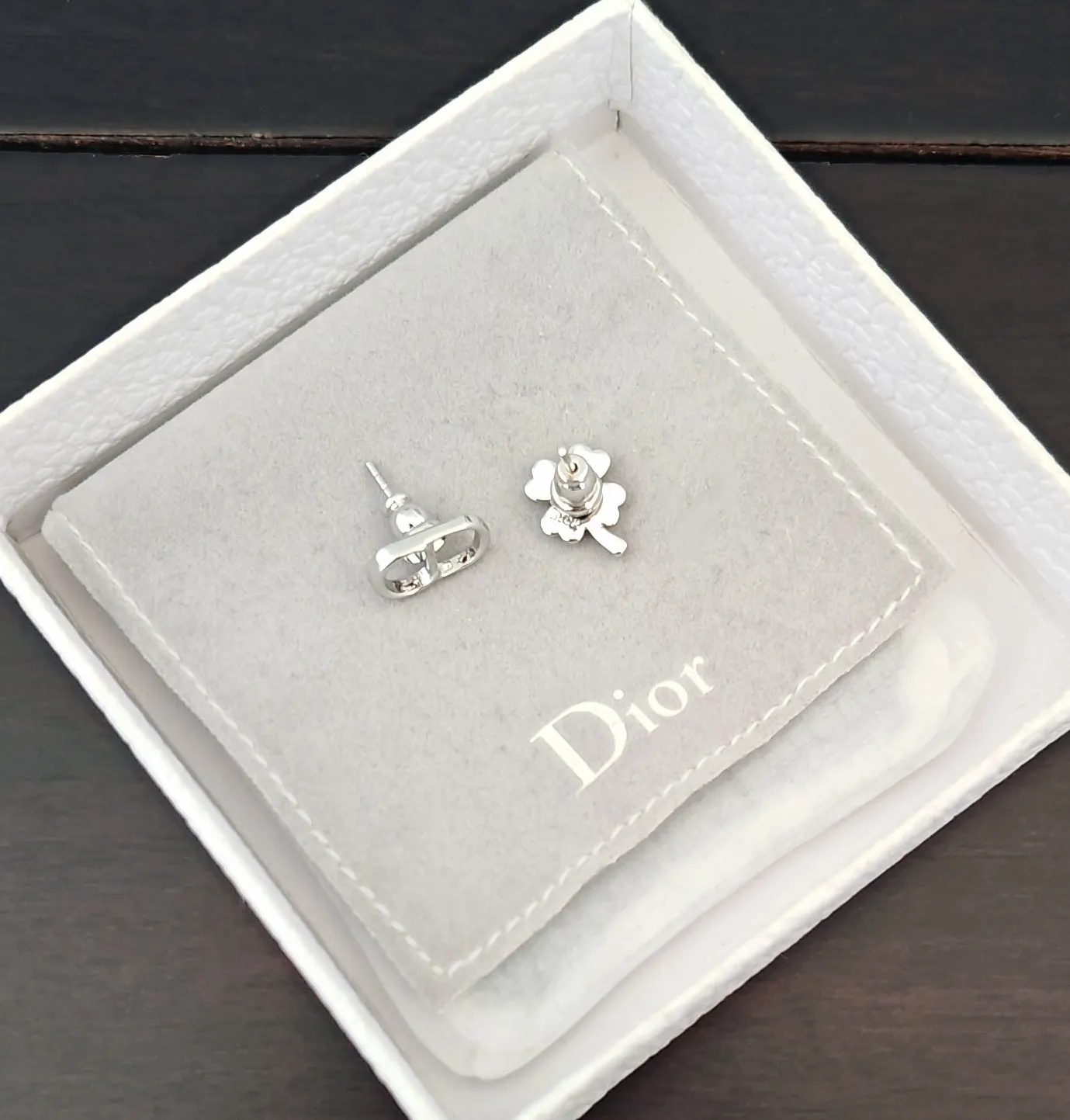 Dior 黑色CD发夹 金色双扣