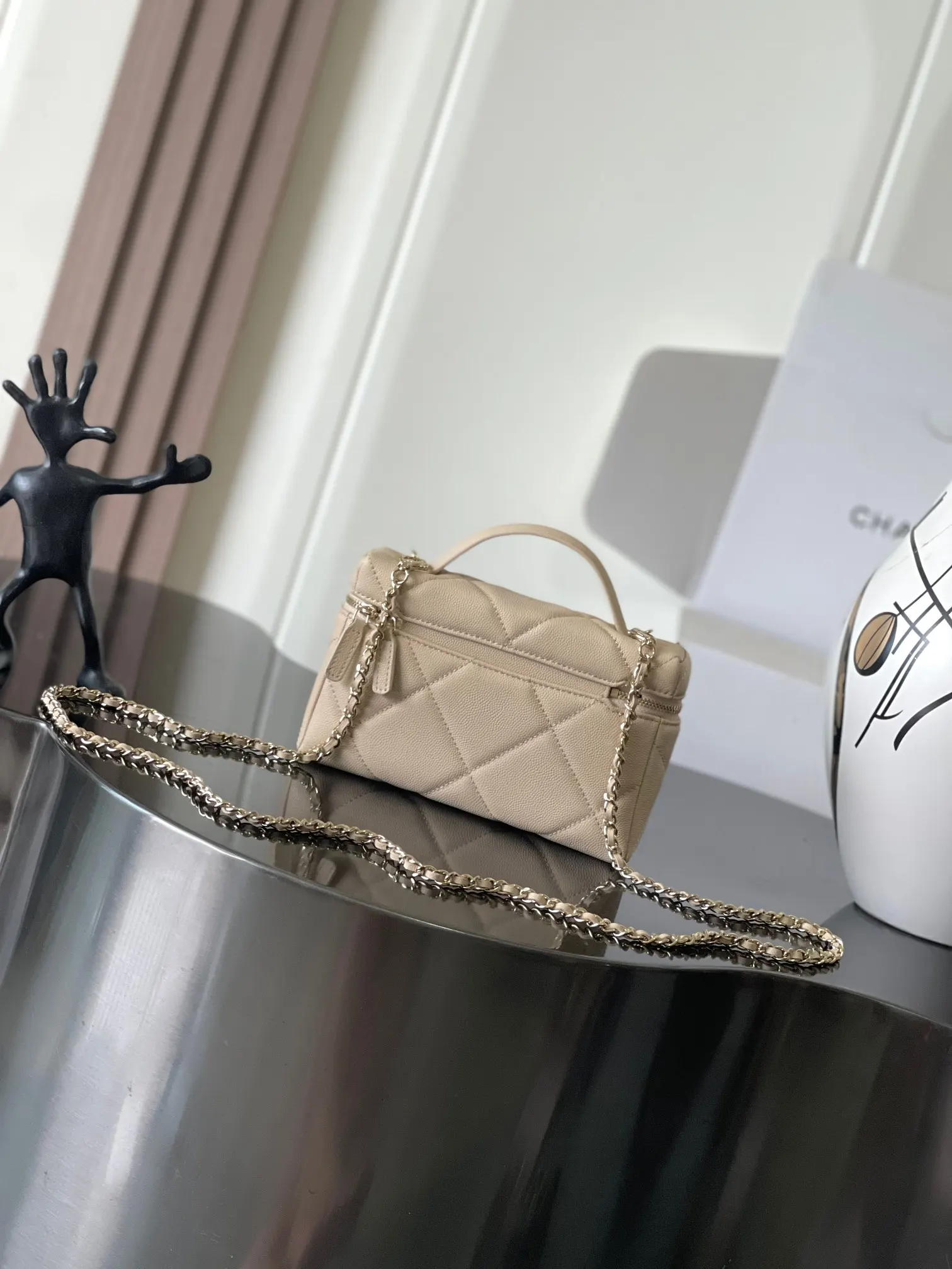 Chanel 魚子醬牛皮19 Bag鏈條包 單肩斜挎(數字3) Chanel 魚子醬牛皮19 Bag鏈條包 單肩斜挎(數字3)