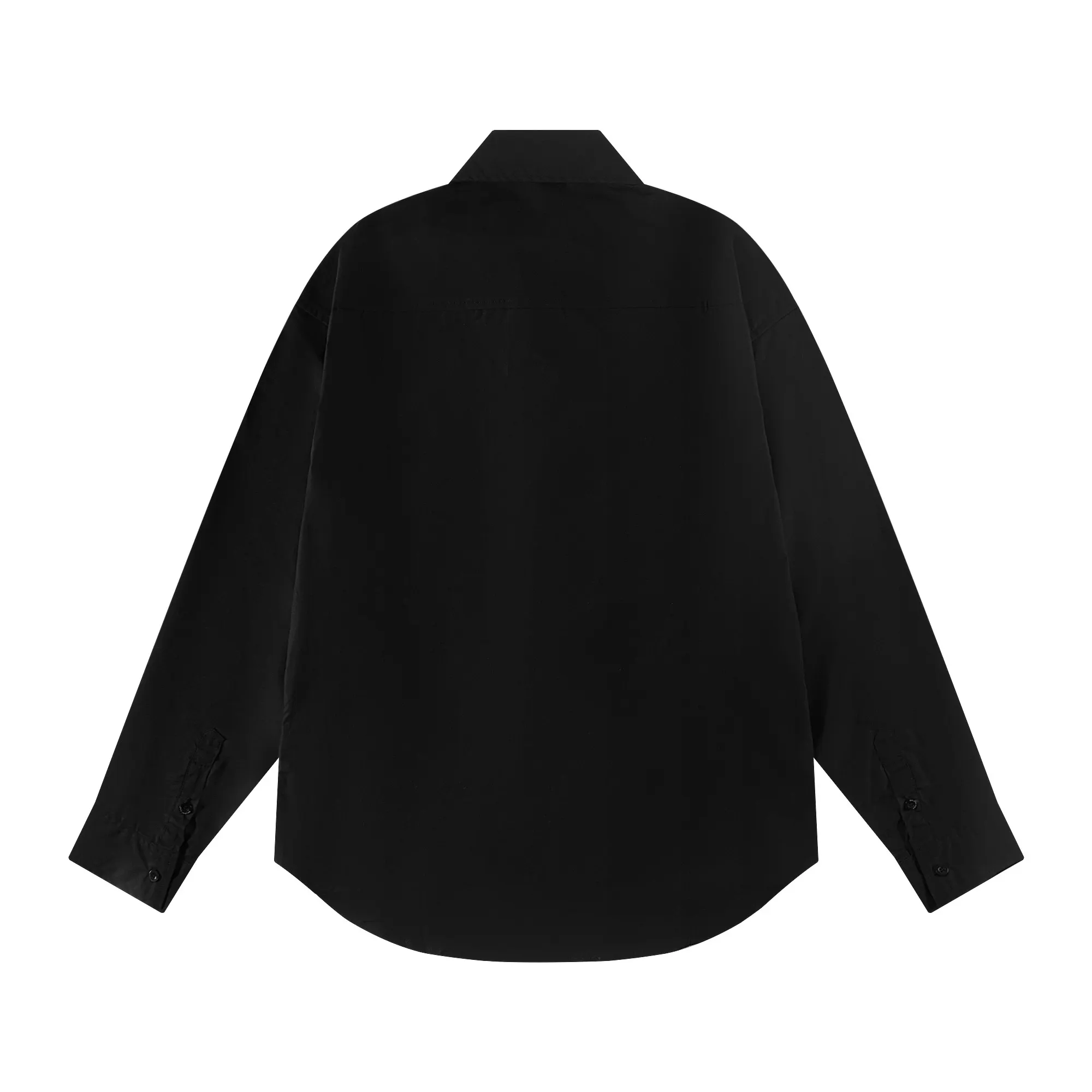 Balenciaga 黑色 純棉 Logo 襯衫 宽松休閒