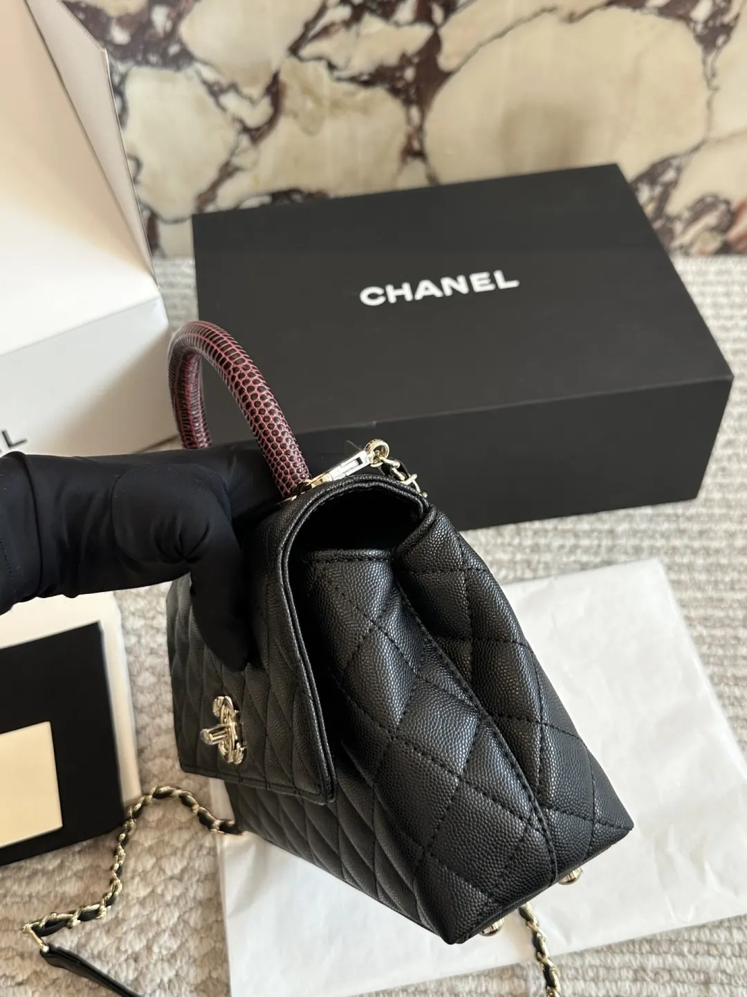 Top Handle Bag Commuter Leather