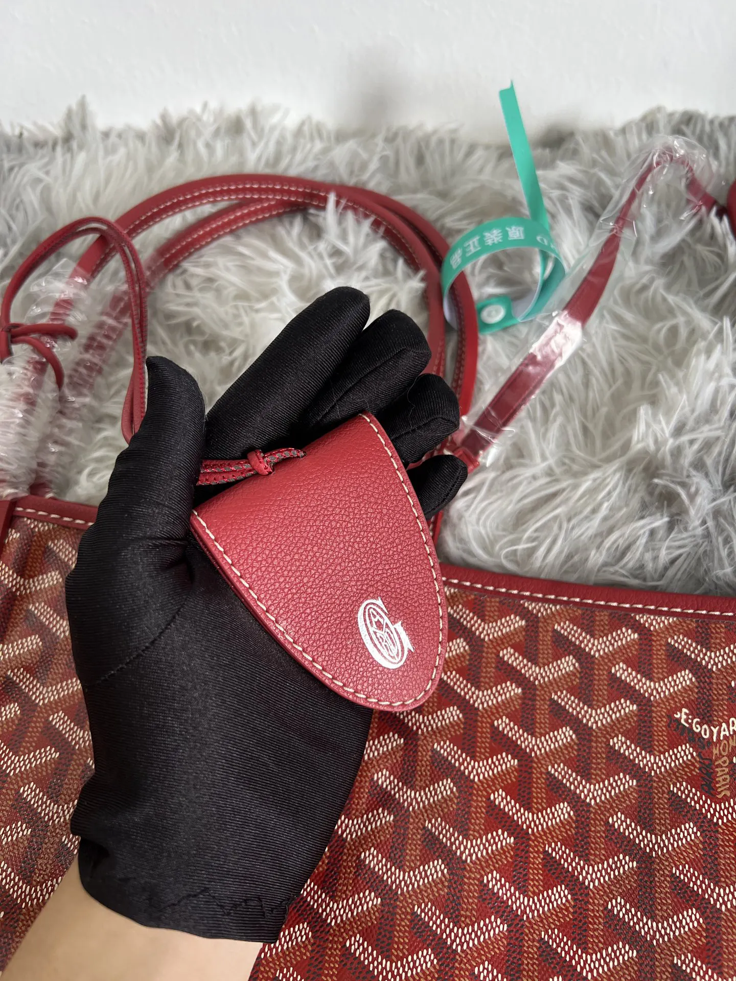 Red Tote Bag Leather
