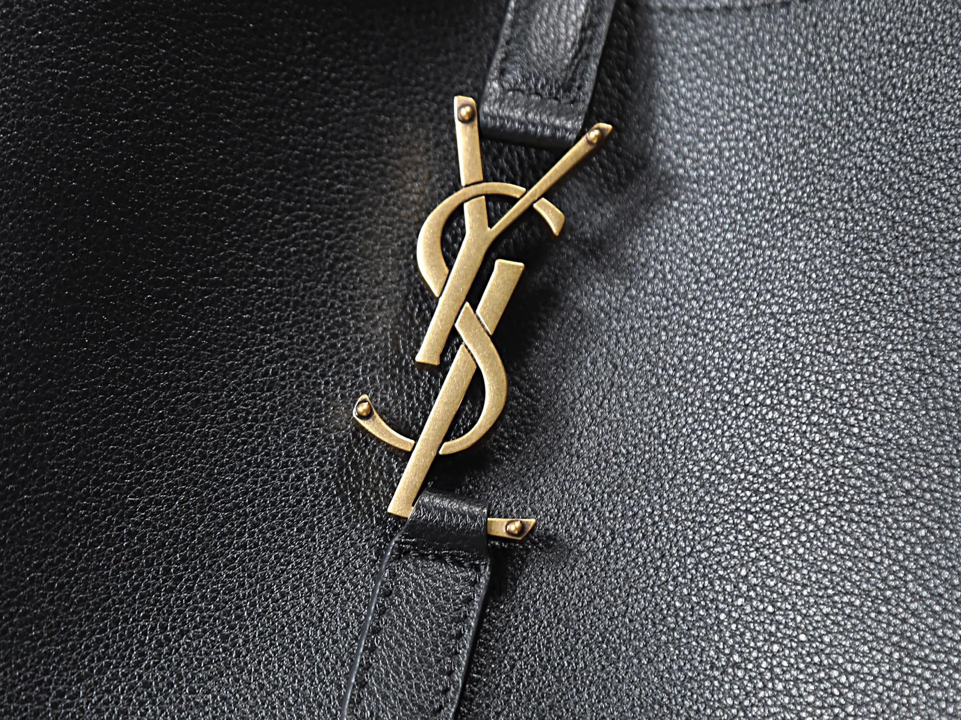 YSL 黑色 牛皮手提包 精选款