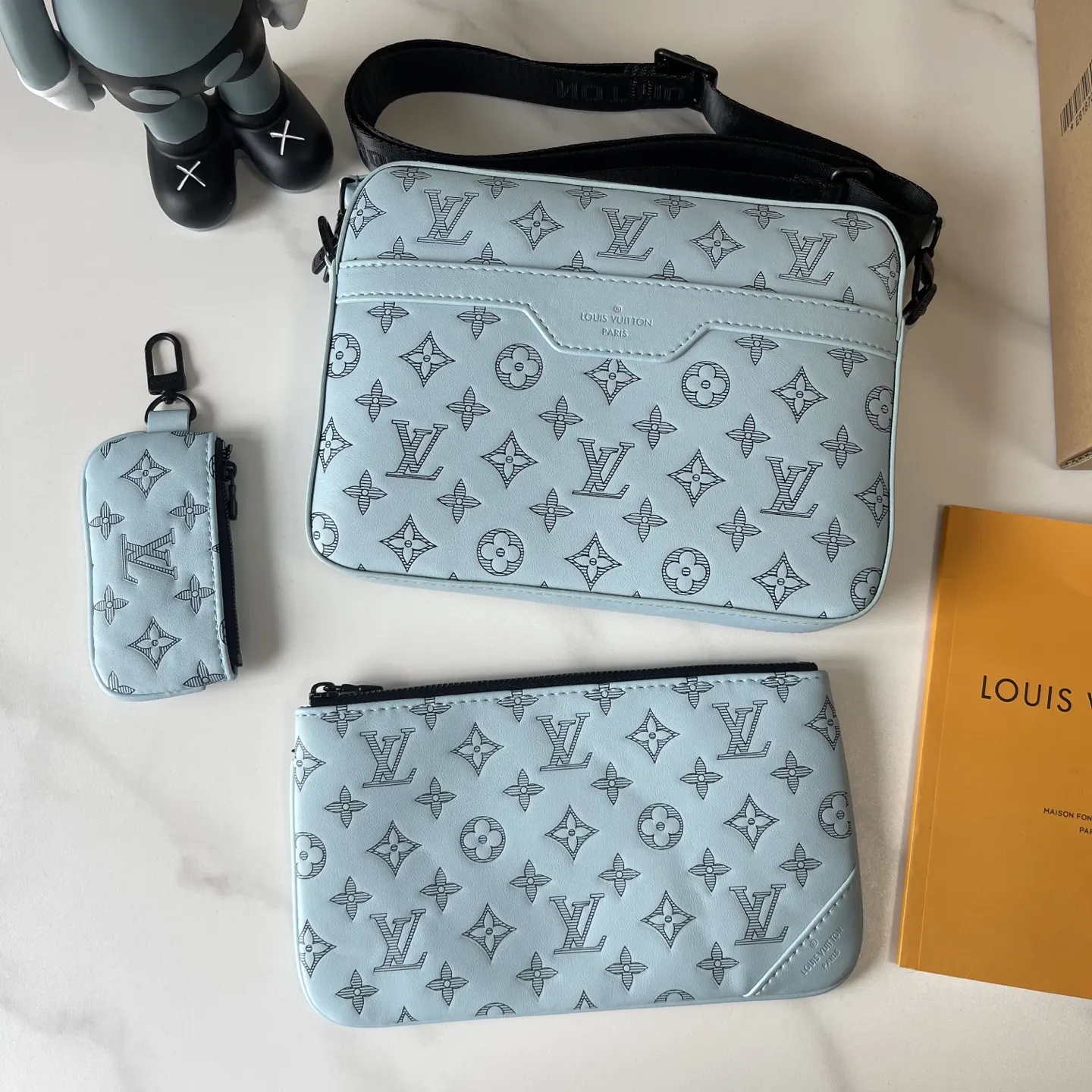 LV 浅藍色压纹鏈條小方包 手提款｜ORBUYBAG 嵐奢包高端時尚精品