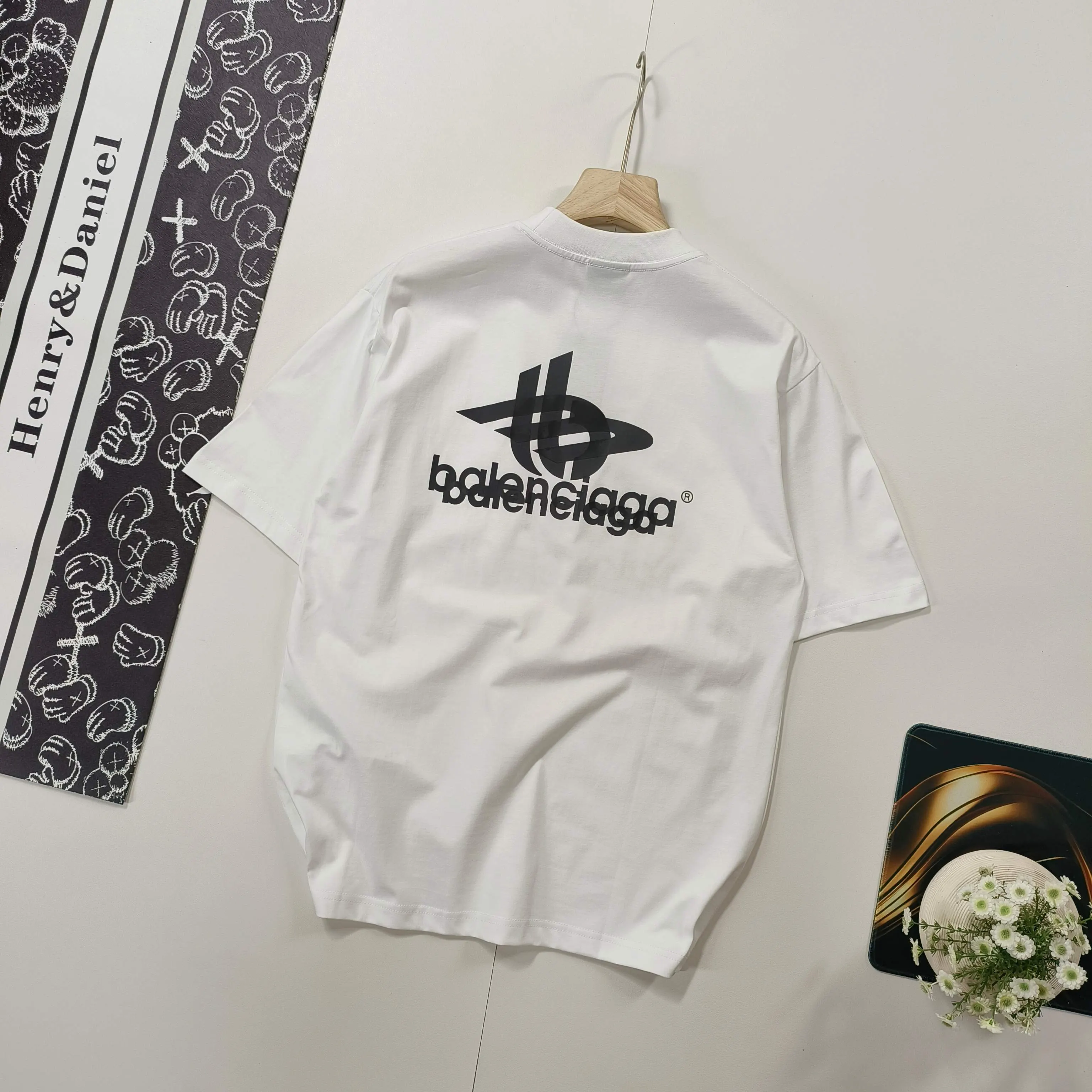 Balenciaga 黑色 純棉 Logo 短袖T恤(數字5) Balenciaga 黑色 純棉 Logo 短袖T恤(數字5)