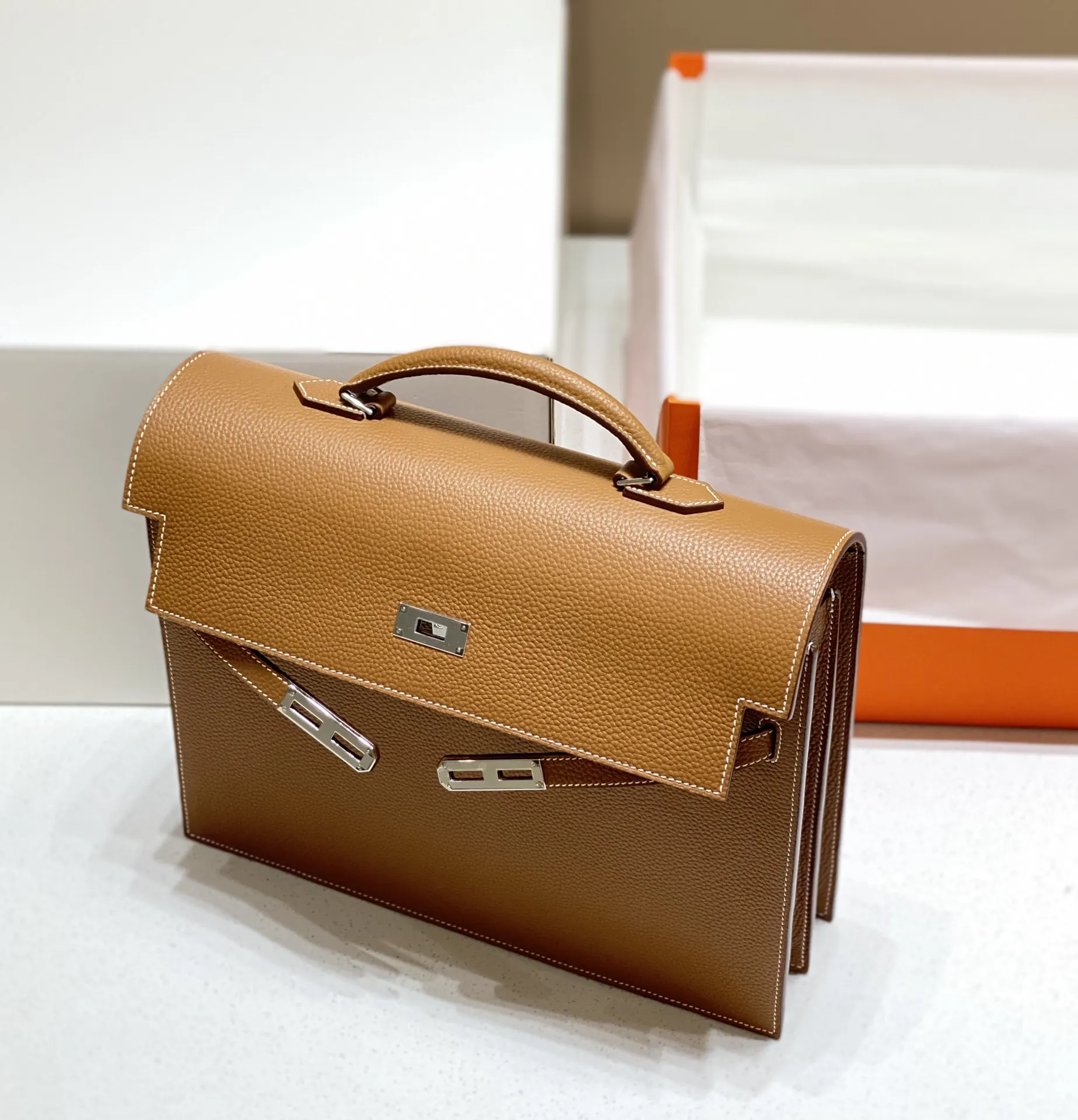 Brown Briefcase Business Commuter