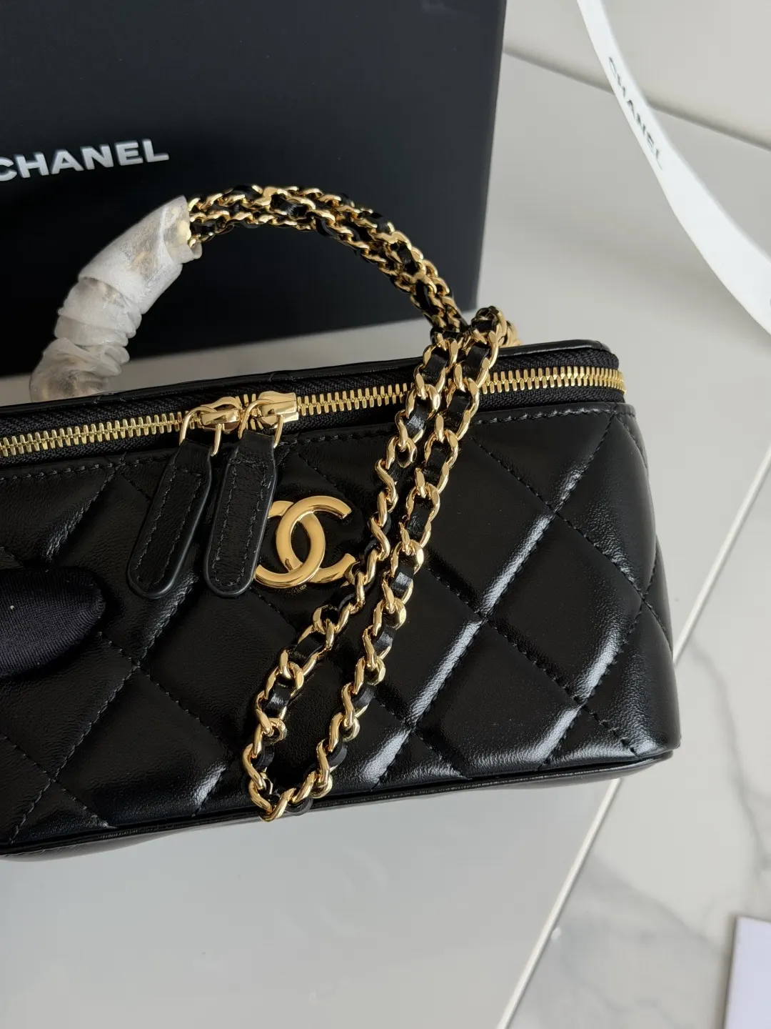 Chanel Top Handle Bag Commuter Classic