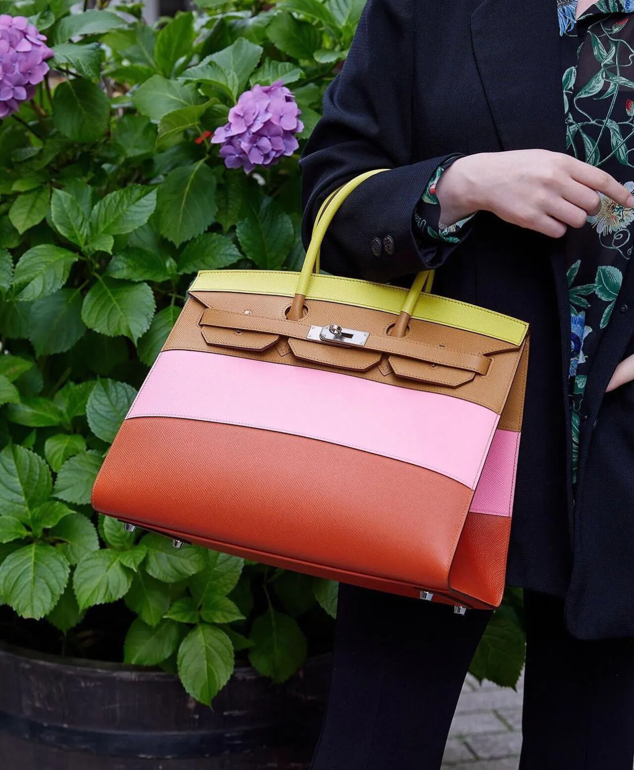 Hermès Birkin 拼色 手提包