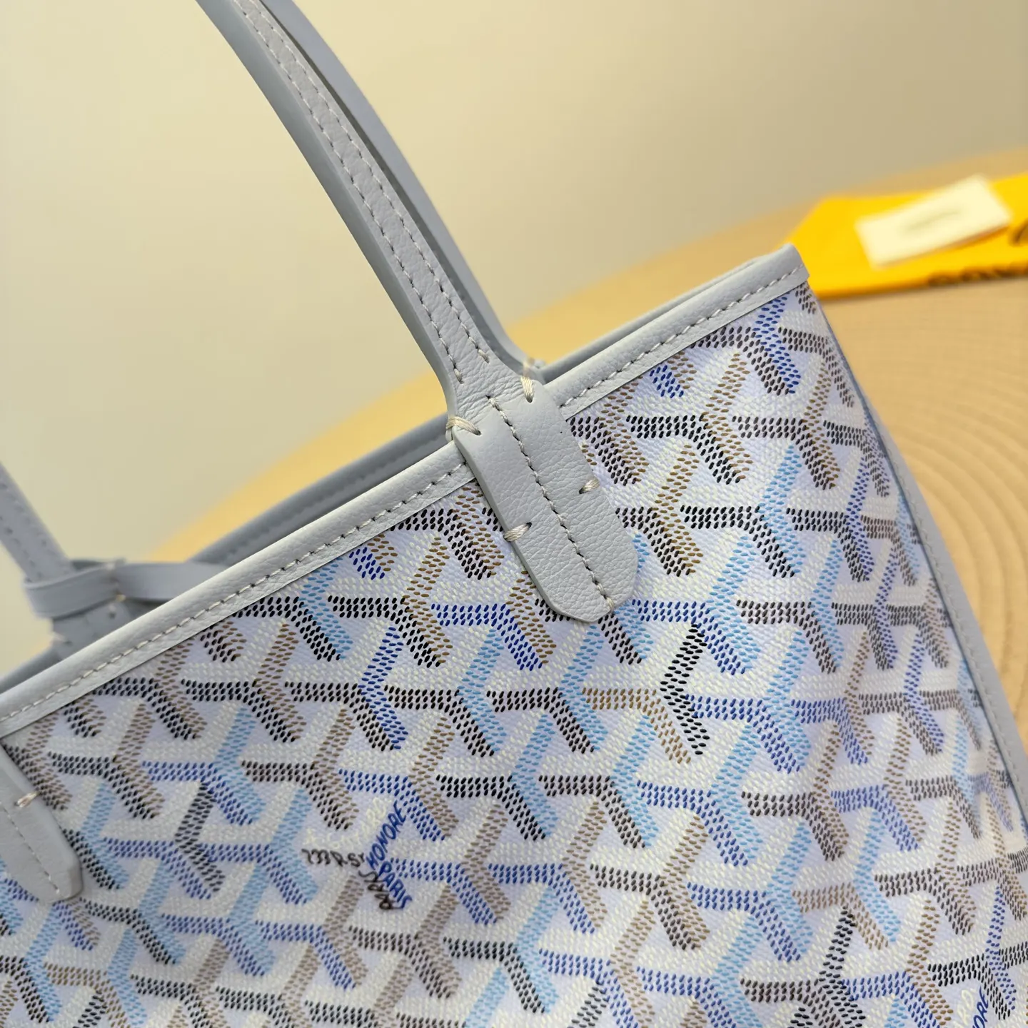 Goyard mini托特极地藍 戈雅Anjou Mini 托特包 大容量托特款