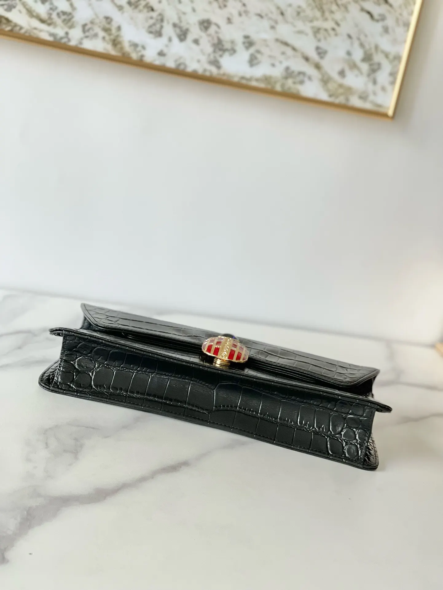 CHANEL 黑色 牛皮 手拿包 精致手拿款