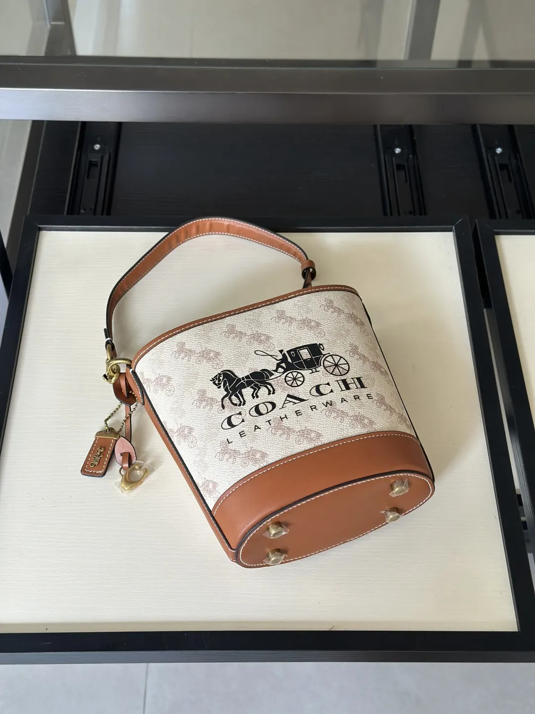 Coach 牛皮 雙肩包 实用雙肩款
