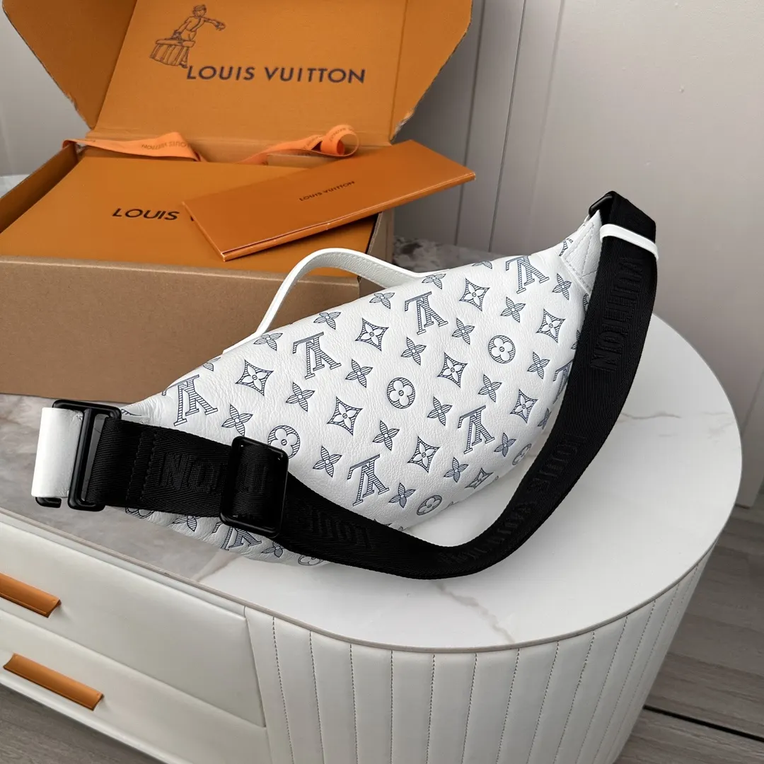 White Belt Bag Casual Leather
