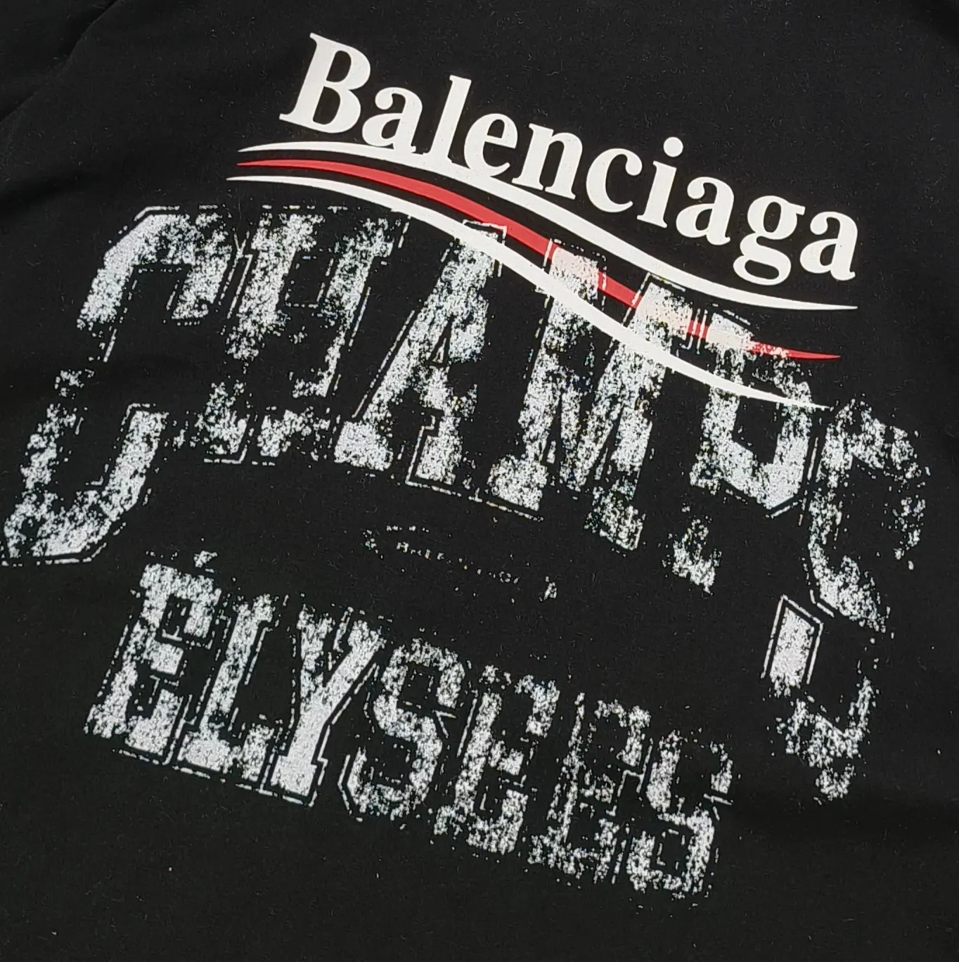 Balenciaga 黑色 純棉 短袖T恤(數字5) Balenciaga 黑色 純棉 短袖T恤(數字5)