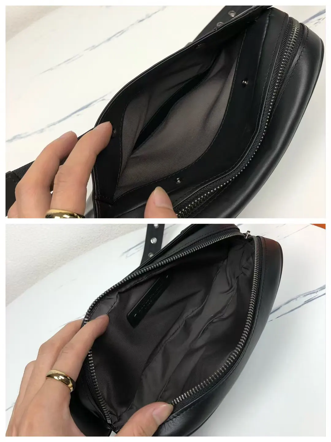 Black Belt Bag Casual Leather Image 9 Black Belt Bag Casual Leather Image 9