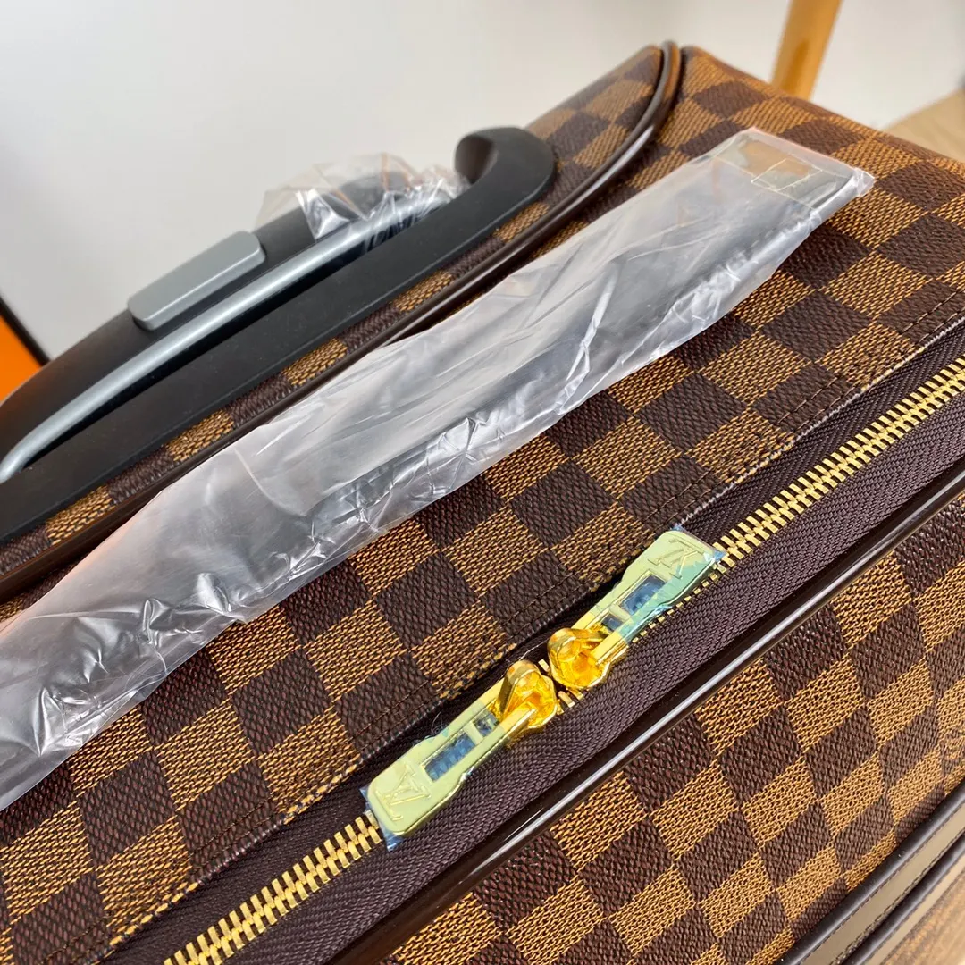 Louis Vuitton Black Monogram Suitcase Travel Lightweight Canvas