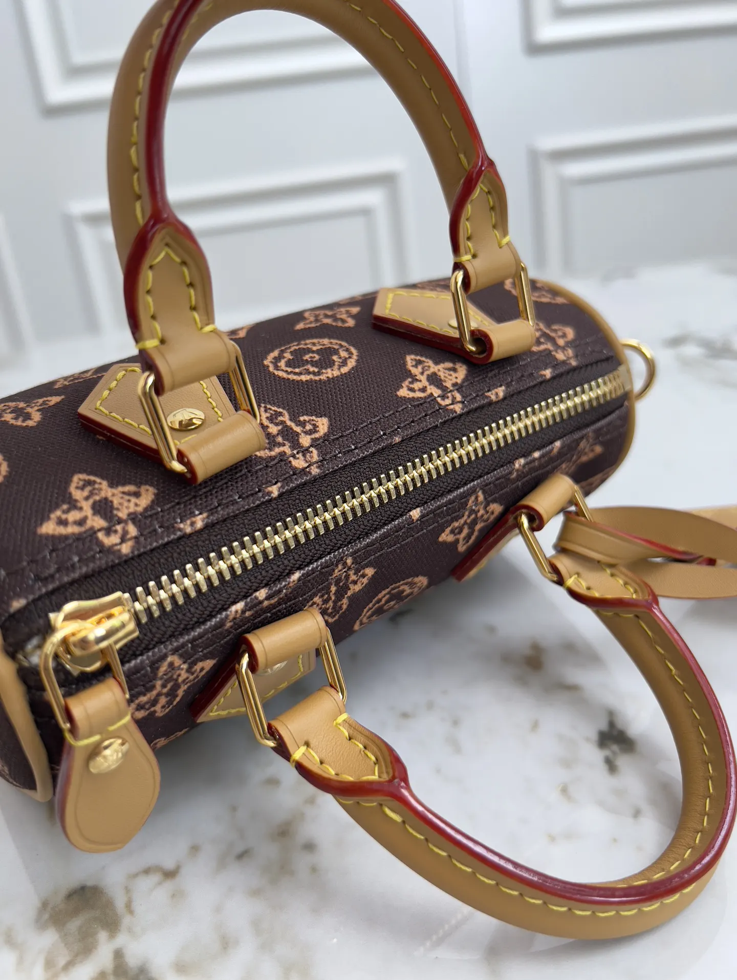 Louis Vuitton Speedy 棕色 Monogram 手提包
