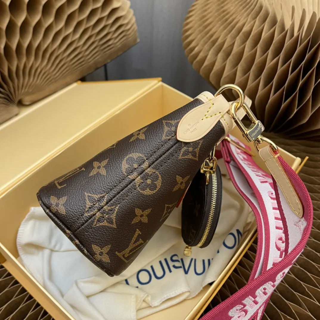 Neverfull 杏色 牛皮 手拿包 精致手拿款