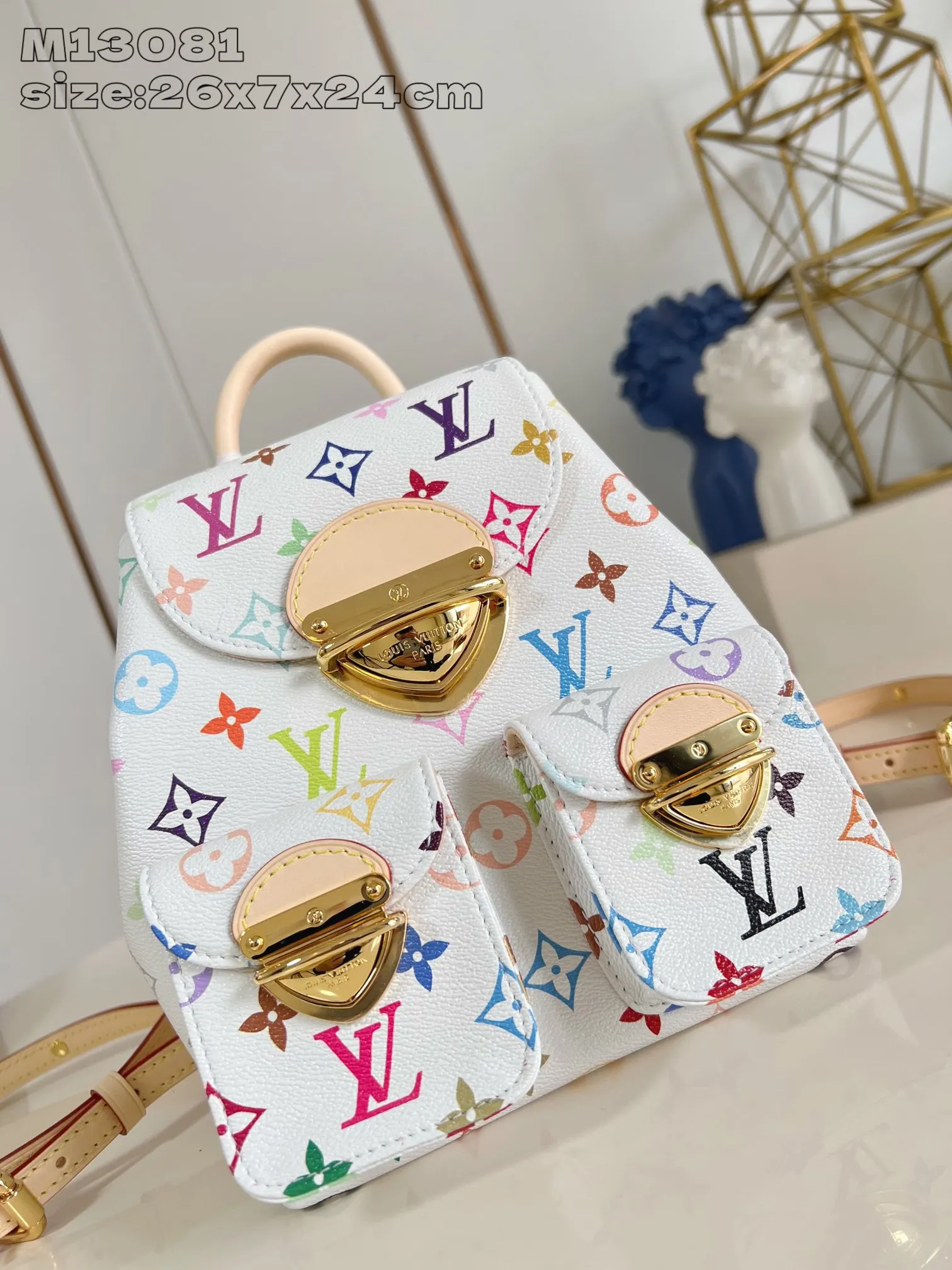 LV 牛皮 雙肩包 实用雙肩款